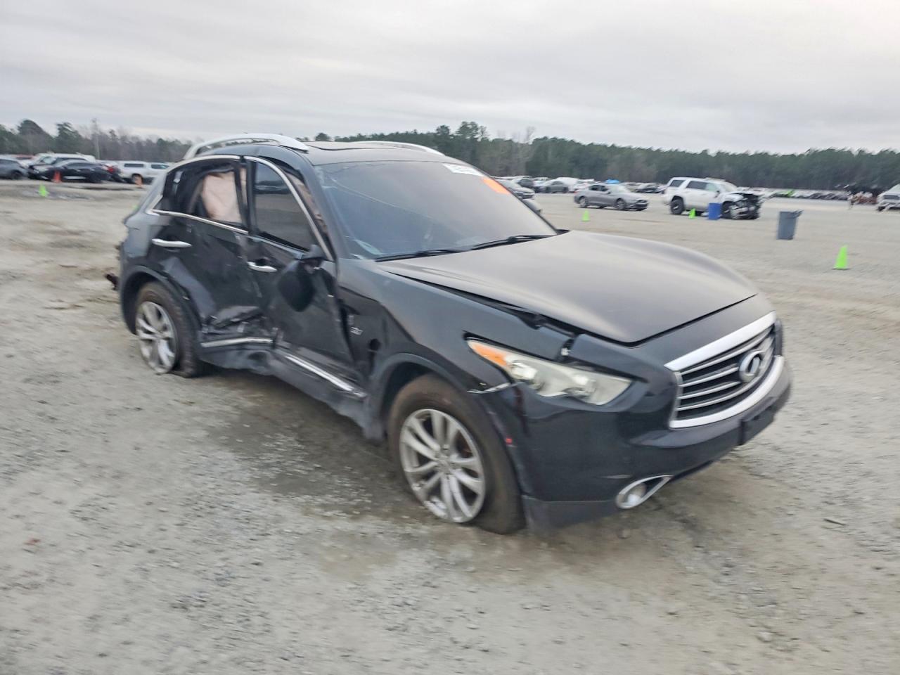 2015 Infiniti Qx70 Black vin: JN8CS1MW8FM482251