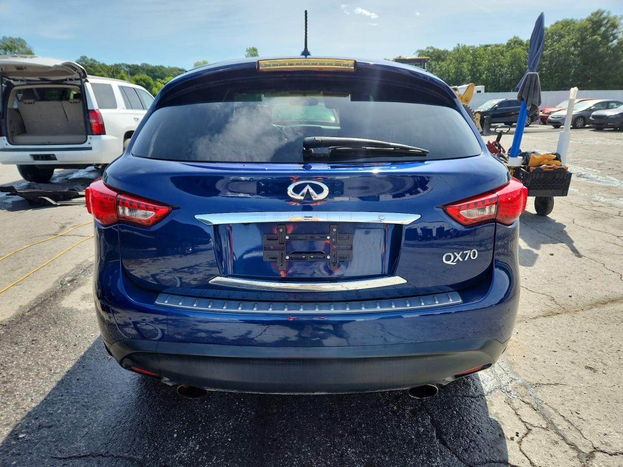 2015 Infiniti Qx70 Base Blue vin: JN8CS1MW8FM482671