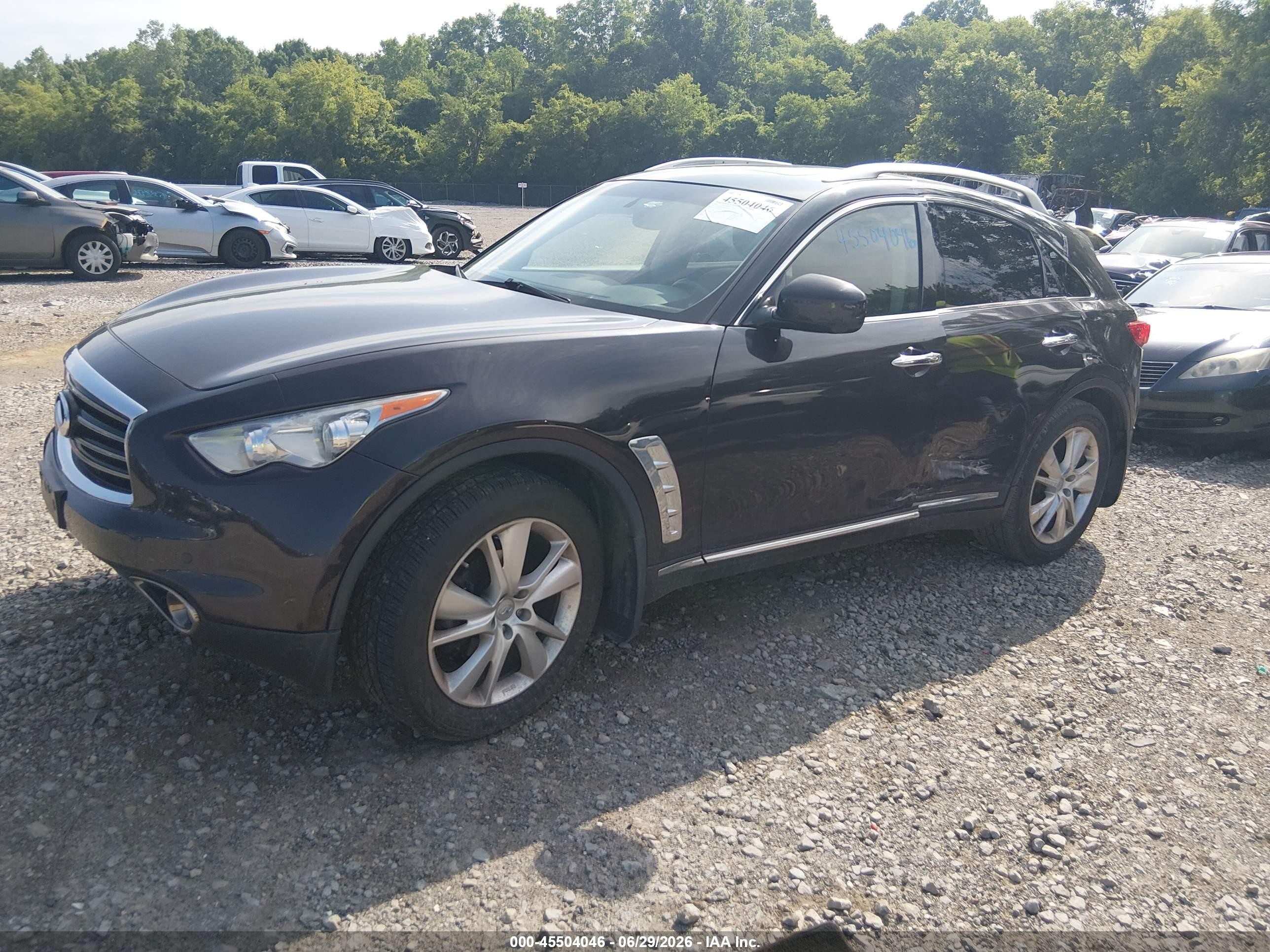 2013 Infiniti Fx37   Black vin: JN8CS1MW9DM171165