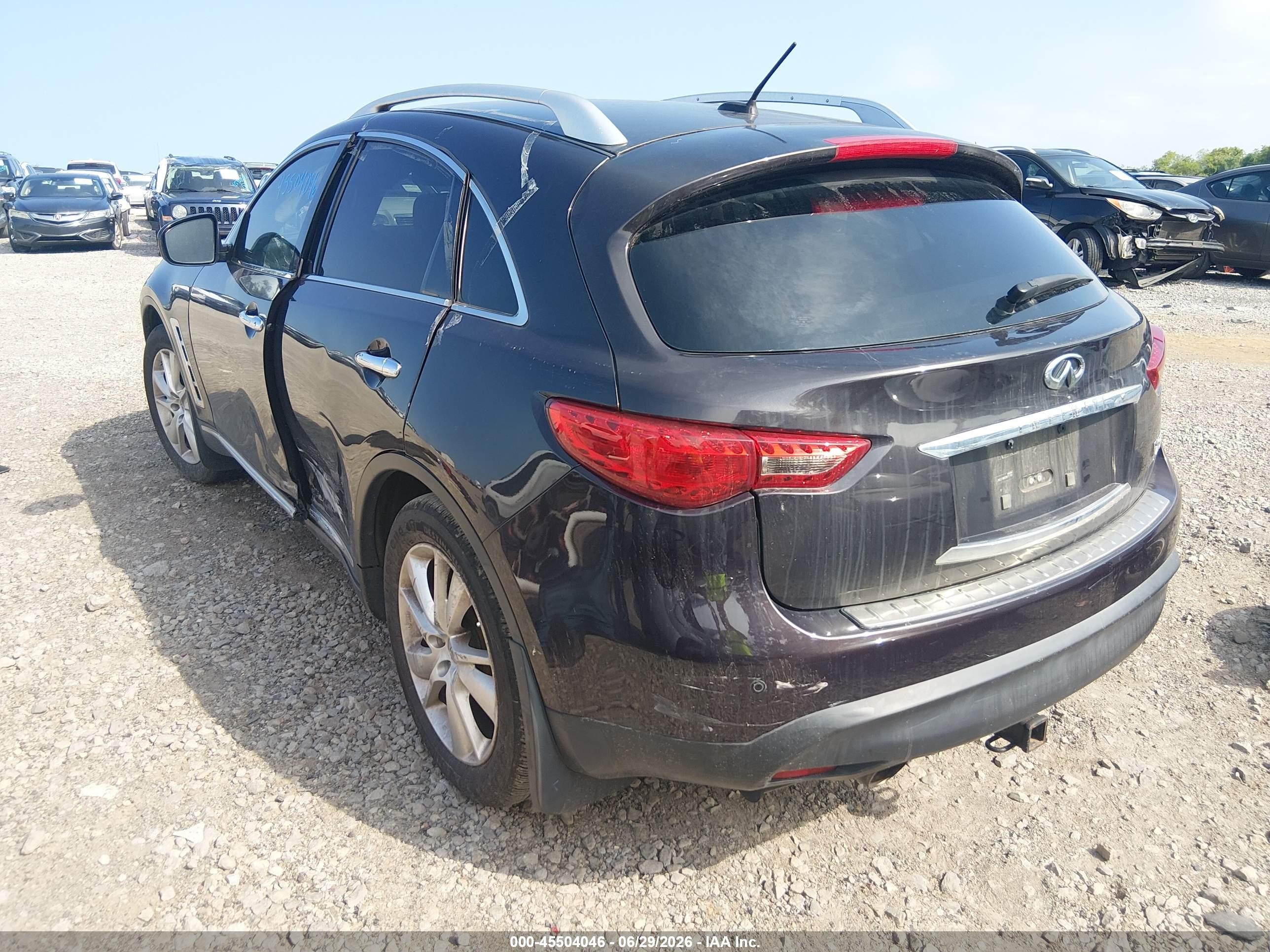 2013 Infiniti Fx37   Black vin: JN8CS1MW9DM171165