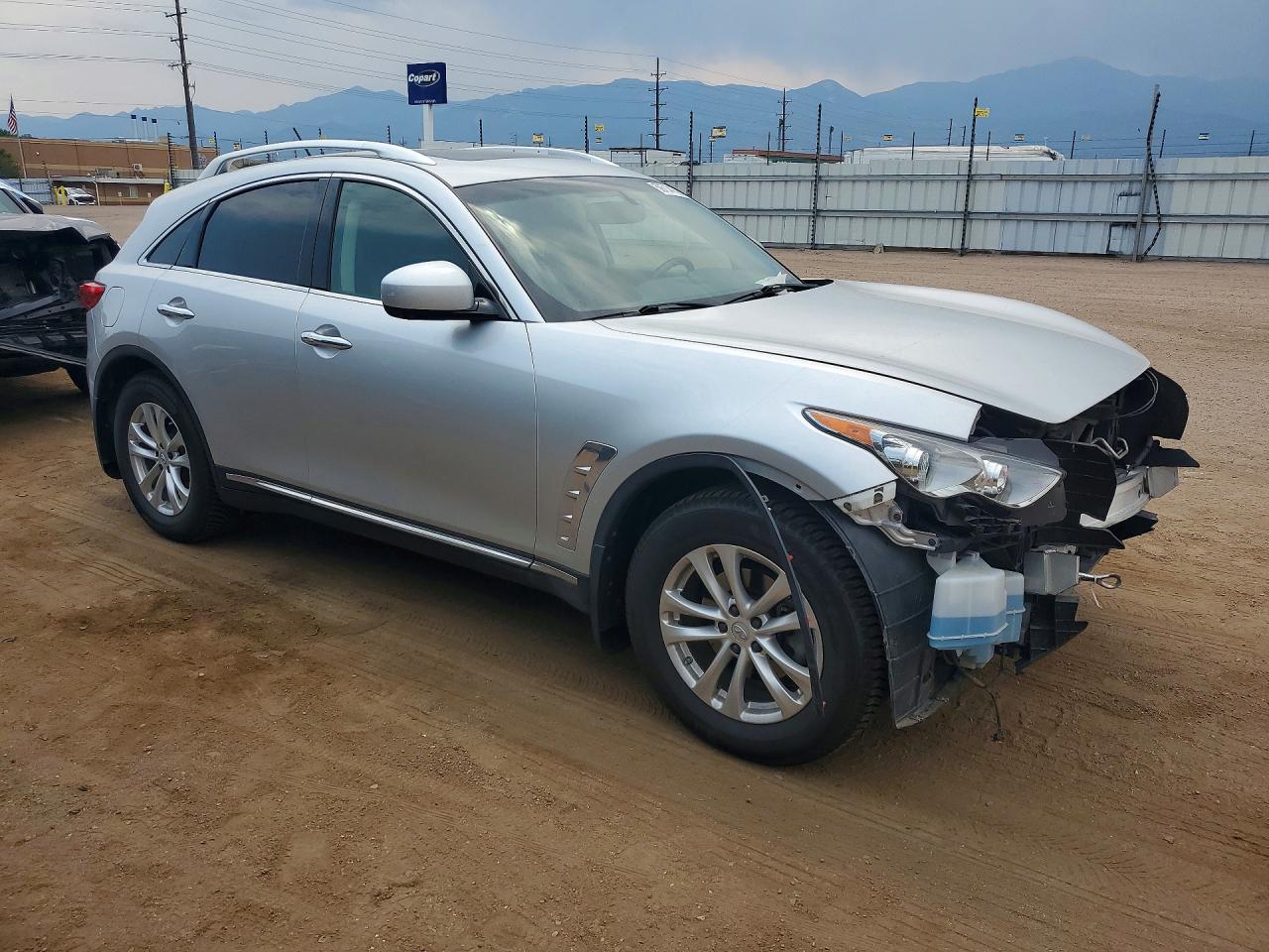 2013 Infiniti Fx37 Base Silver vin: JN8CS1MW9DM173434