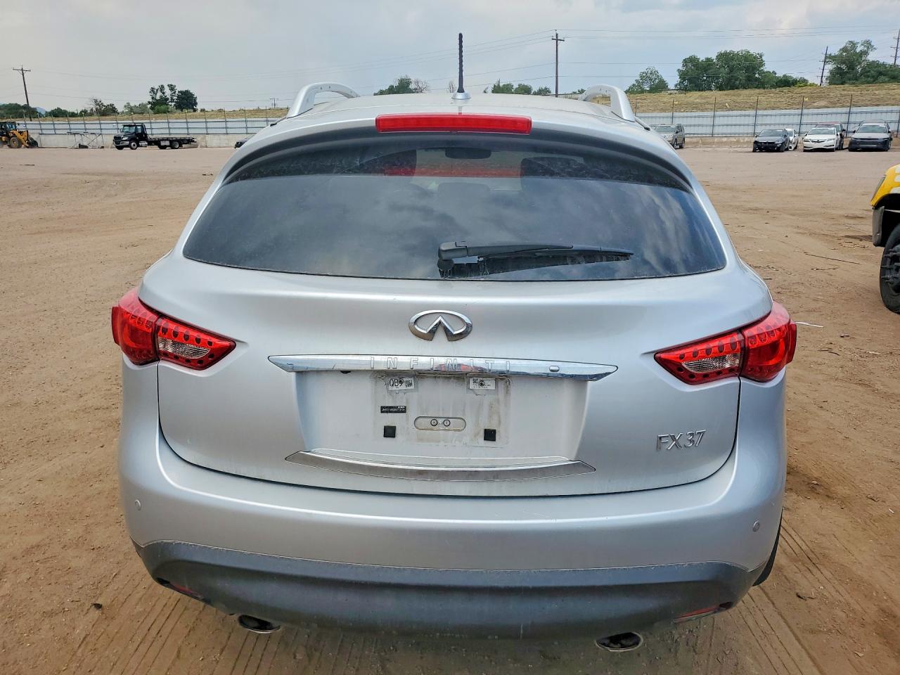 2013 Infiniti Fx37 Base Silver vin: JN8CS1MW9DM173434