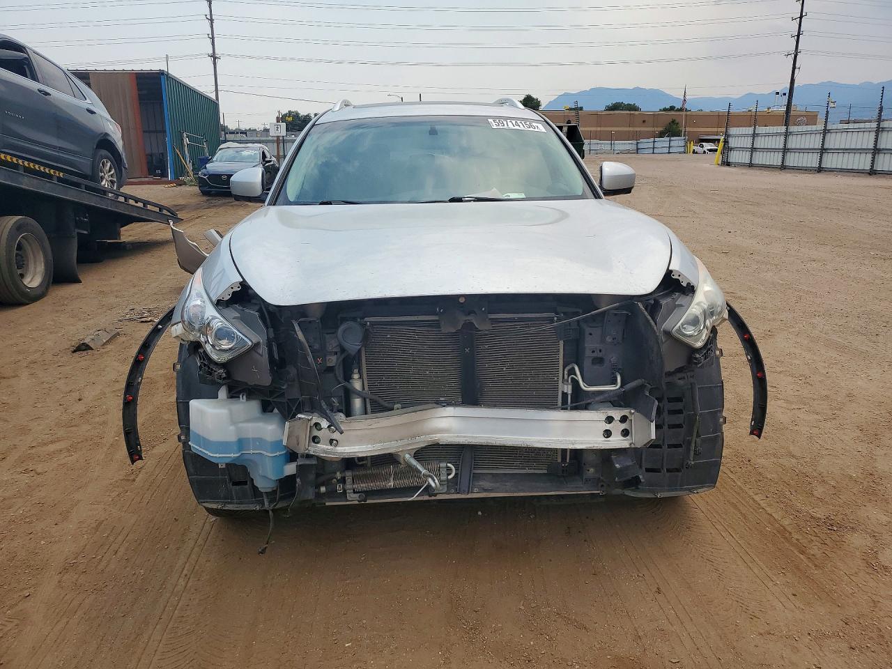 2013 Infiniti Fx37 Base Silver vin: JN8CS1MW9DM173434