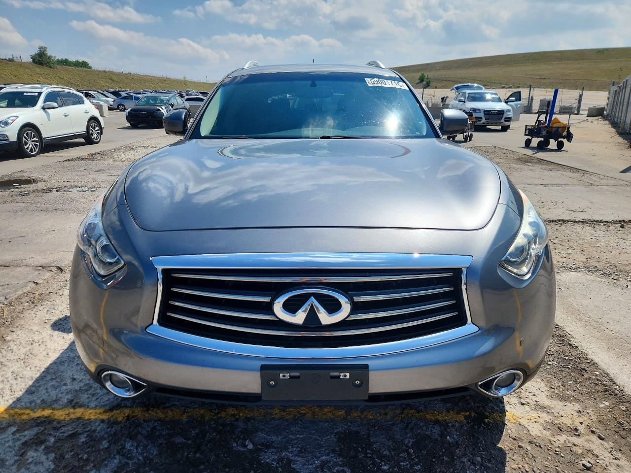2014 Infiniti Qx70 Base Gray vin: JN8CS1MW9EM411946