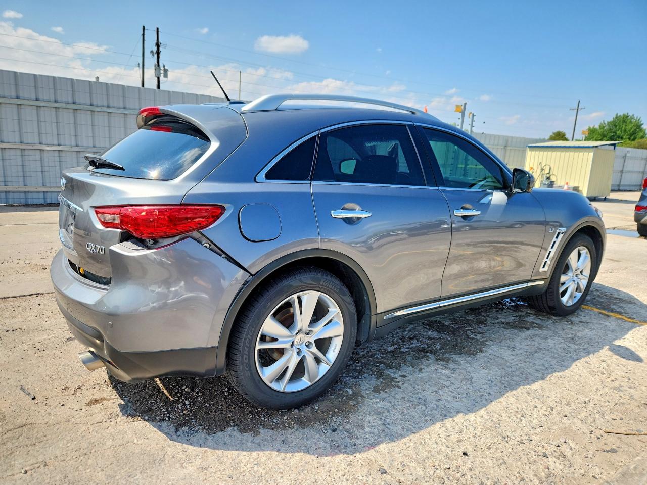 2014 Infiniti Qx70 Base Gray vin: JN8CS1MW9EM411946