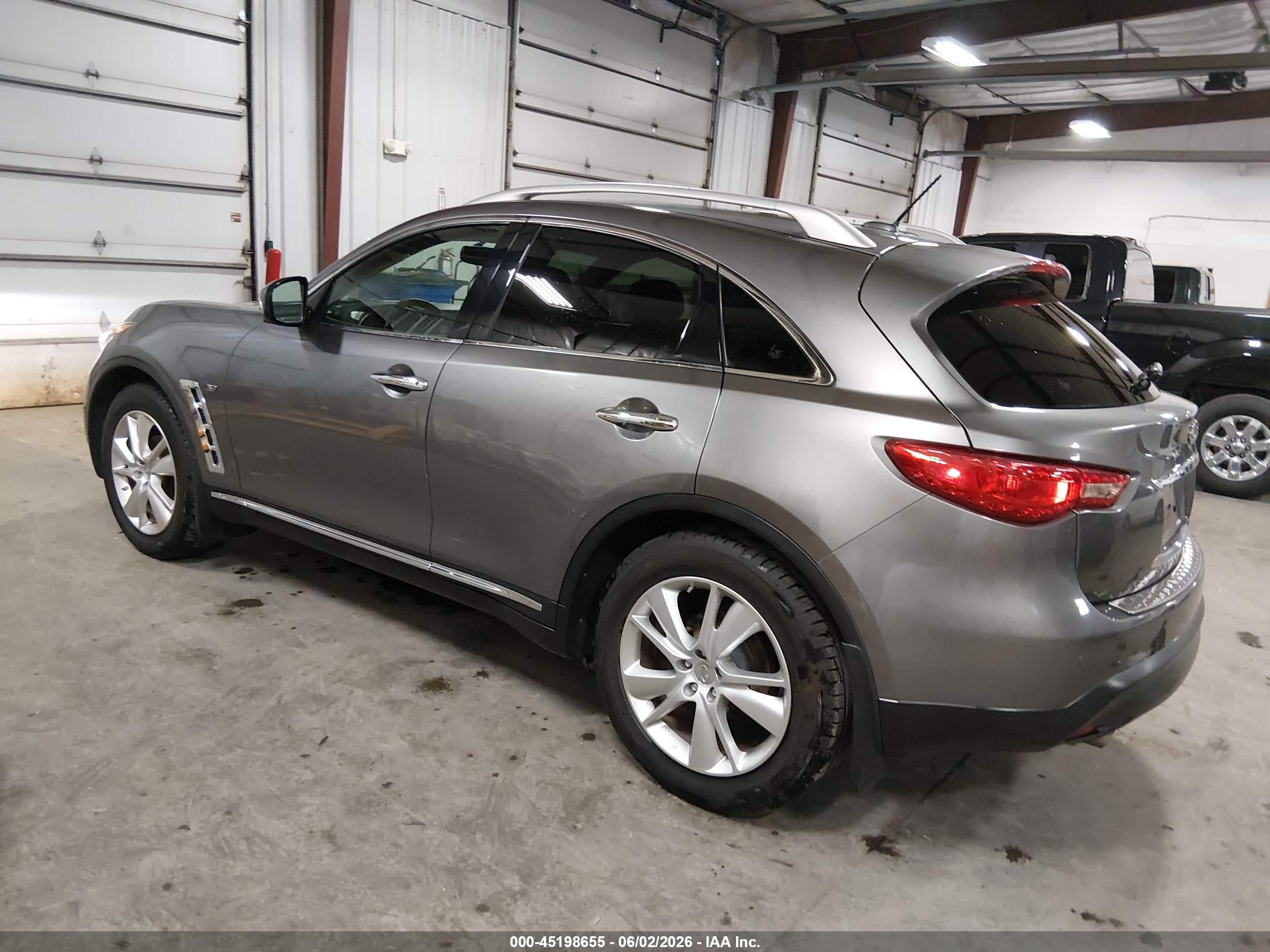 2014 Infiniti Qx70   Gray vin: JN8CS1MW9EM412465
