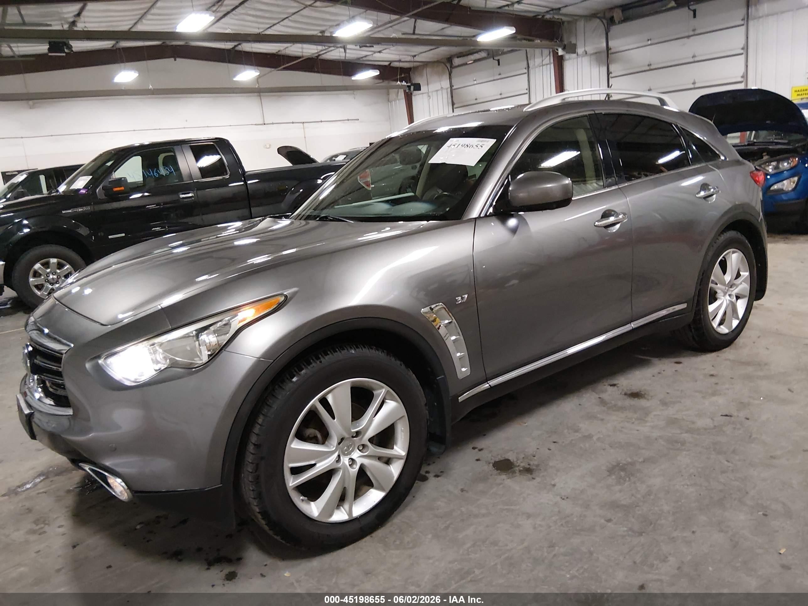 2014 Infiniti Qx70   Gray vin: JN8CS1MW9EM412465