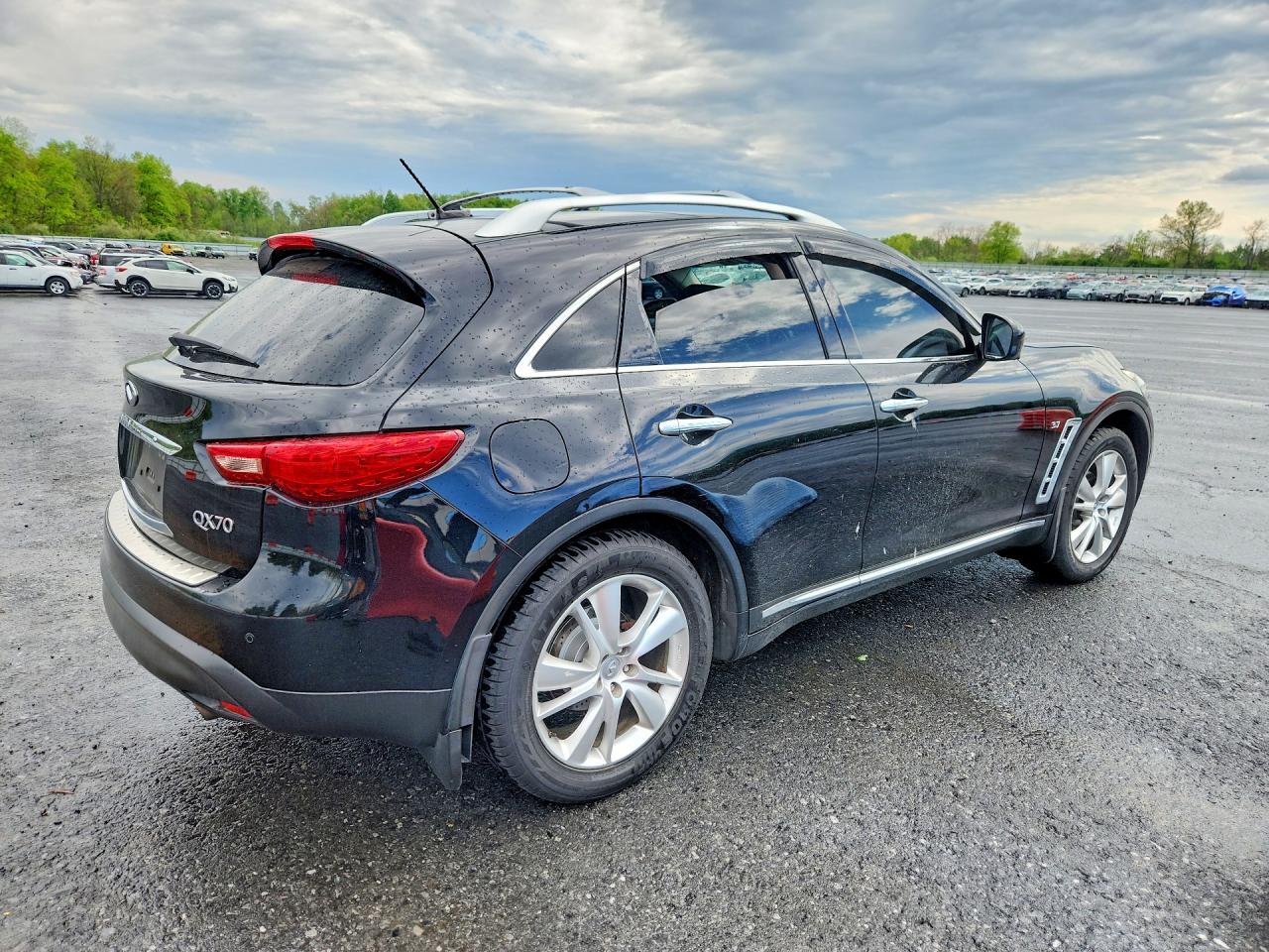 2015 Infiniti Qx70 Base Black vin: JN8CS1MW9FM480170