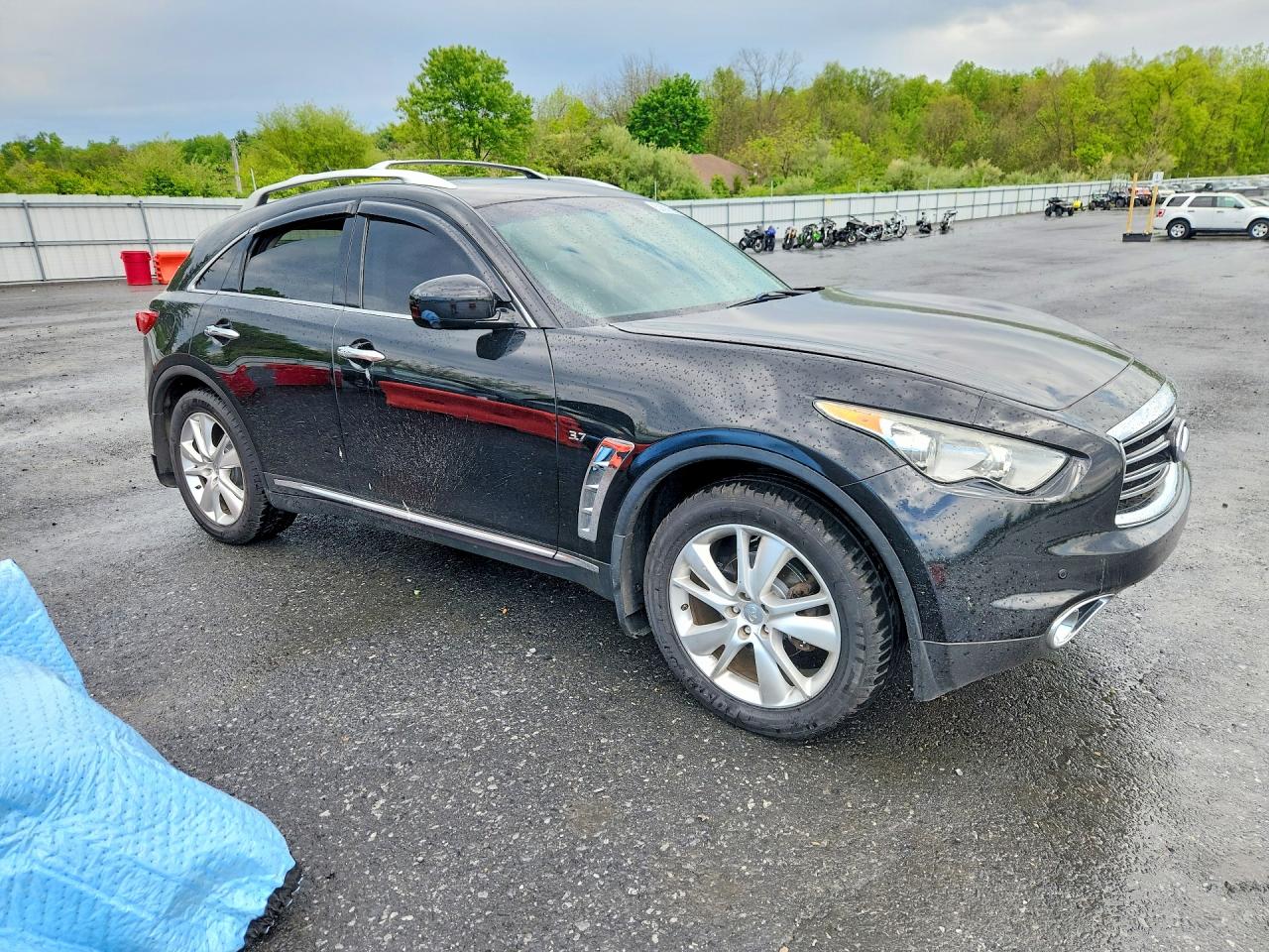 2015 Infiniti Qx70 Base Black vin: JN8CS1MW9FM480170