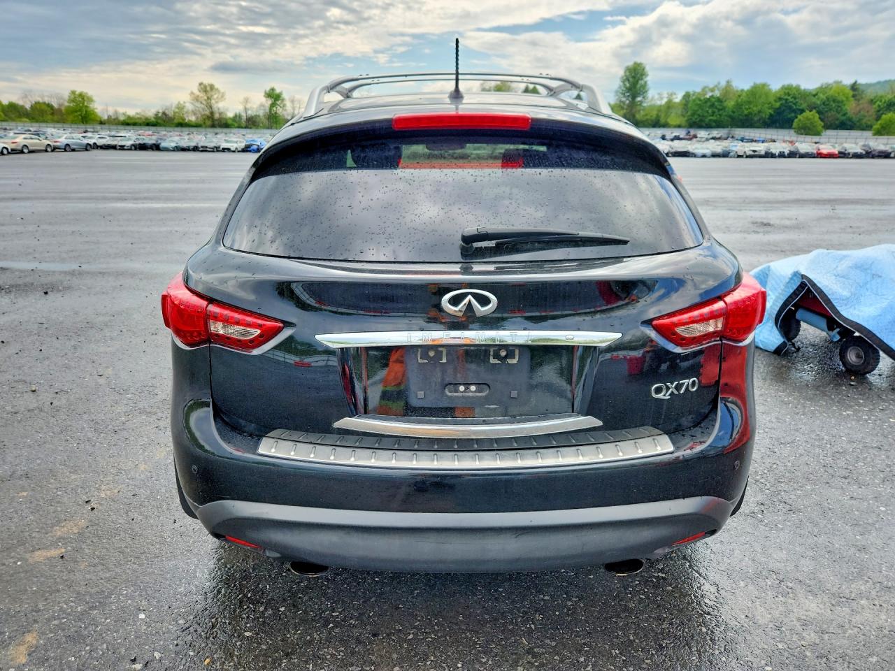 2015 Infiniti Qx70 Base Black vin: JN8CS1MW9FM480170