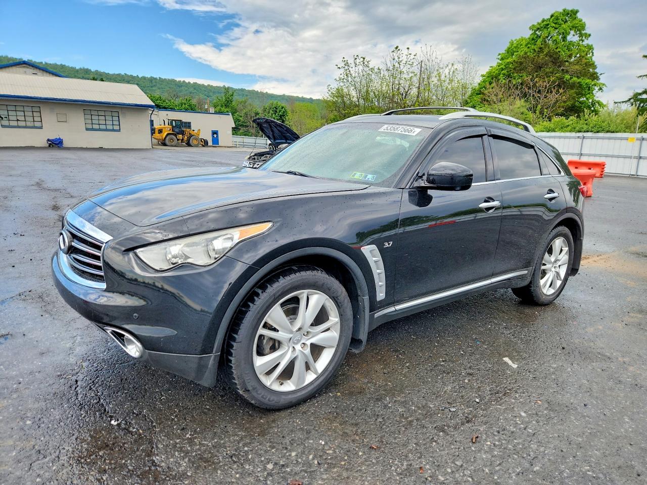2015 Infiniti Qx70 Base Черный vin: JN8CS1MW9FM480170