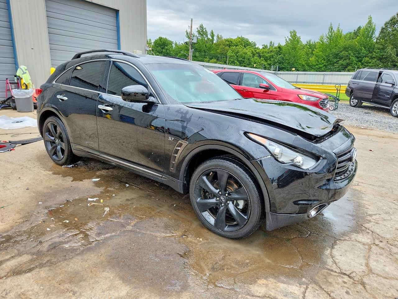 2015 Infiniti Qx70 Base Black vin: JN8CS1MW9FM483716