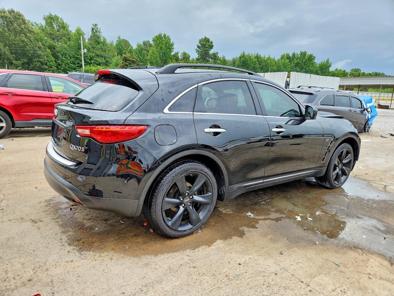 2015 Infiniti Qx70 Base Black vin: JN8CS1MW9FM483716