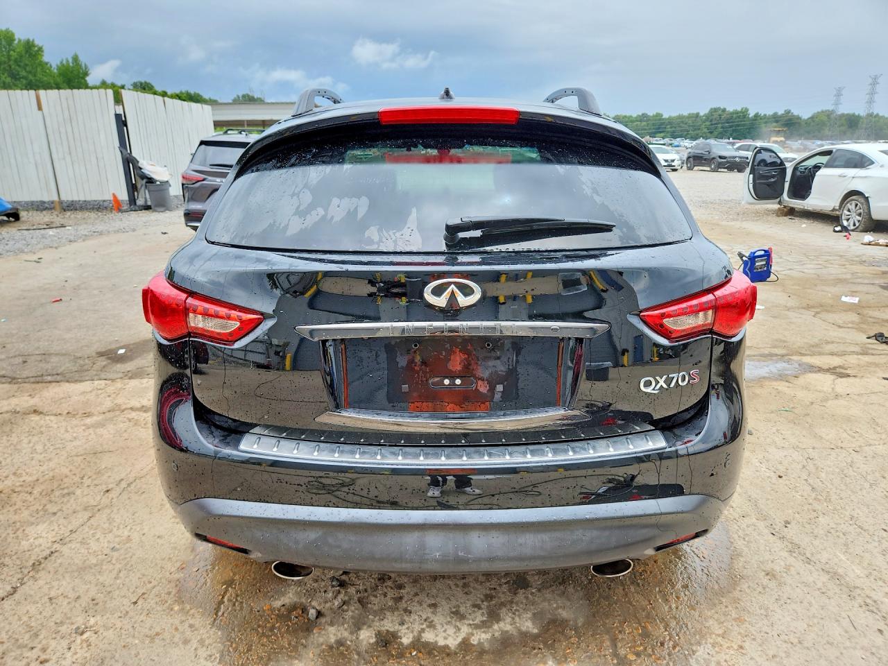 2015 Infiniti Qx70 Base Black vin: JN8CS1MW9FM483716