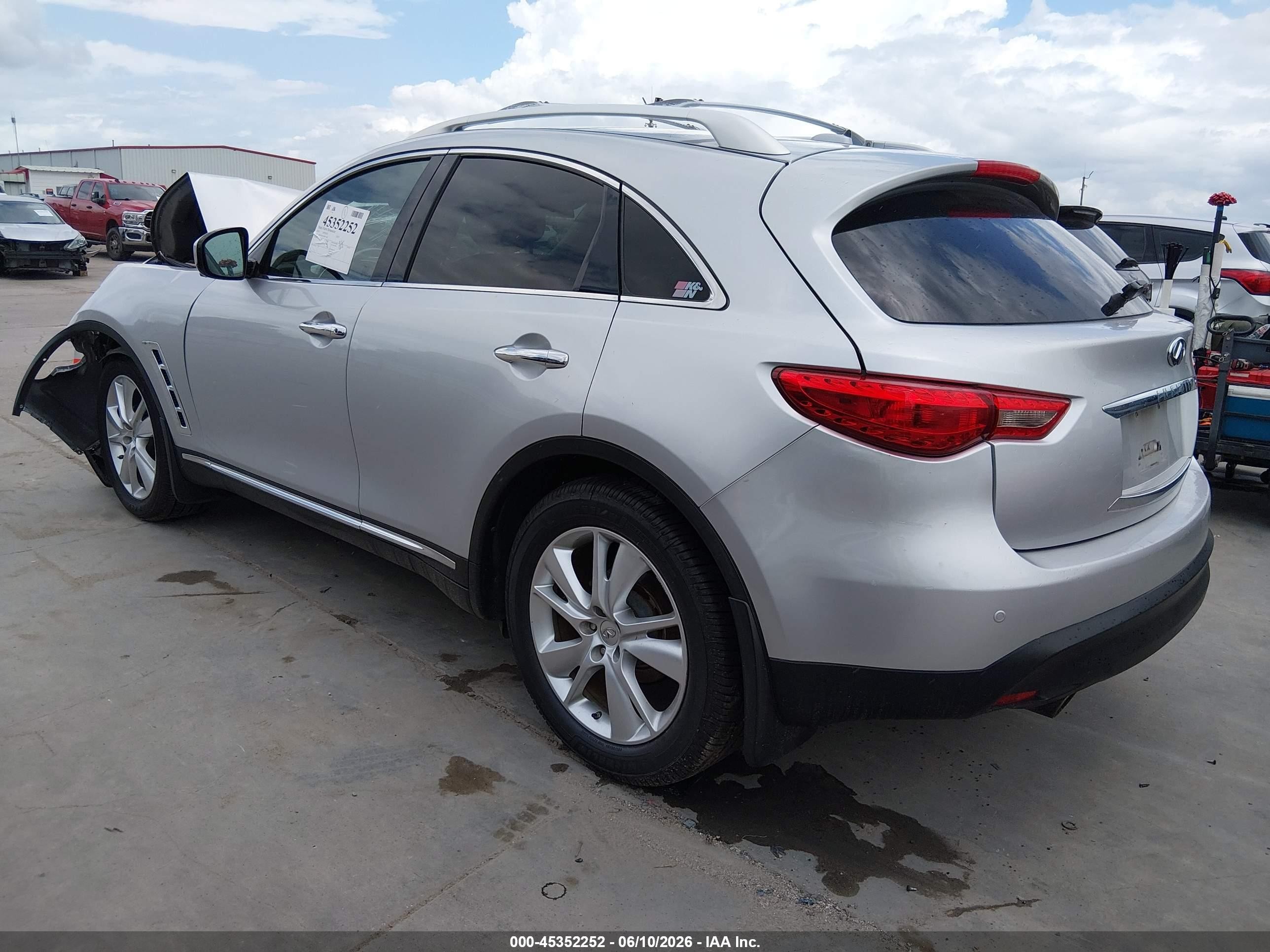 2013 Infiniti Fx37   Silver vin: JN8CS1MWXDM171305