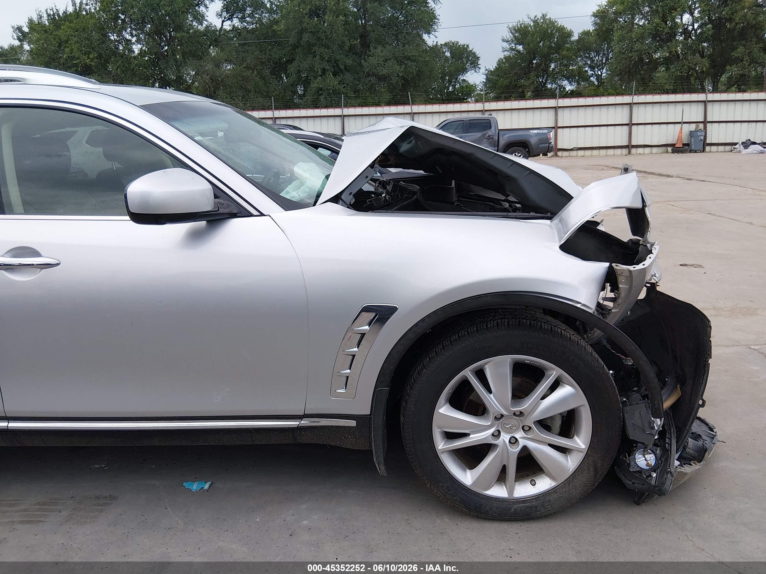2013 Infiniti Fx37   Silver vin: JN8CS1MWXDM171305