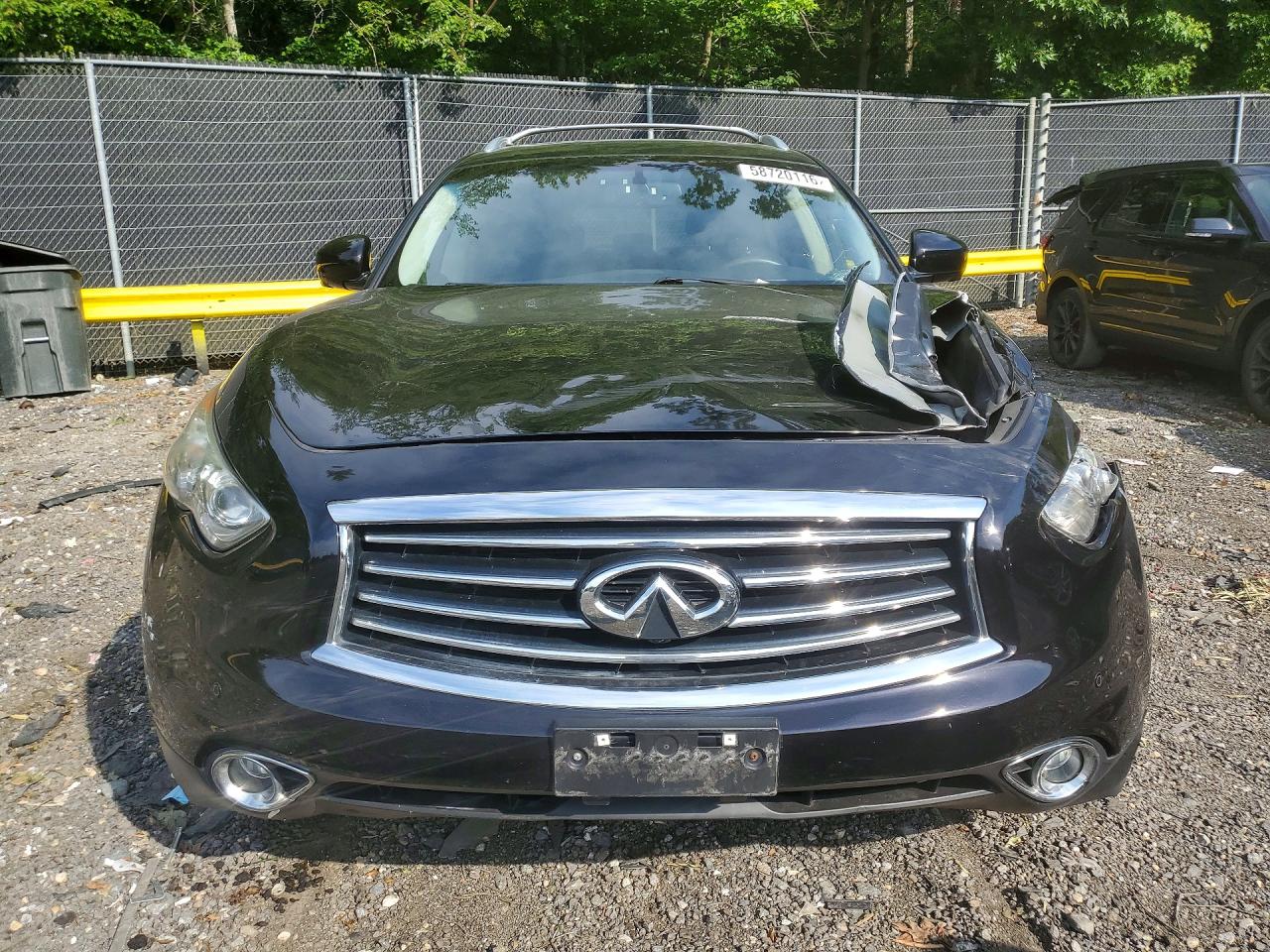 2015 Infiniti Qx70 Base Черный vin: JN8CS1MWXFM480226