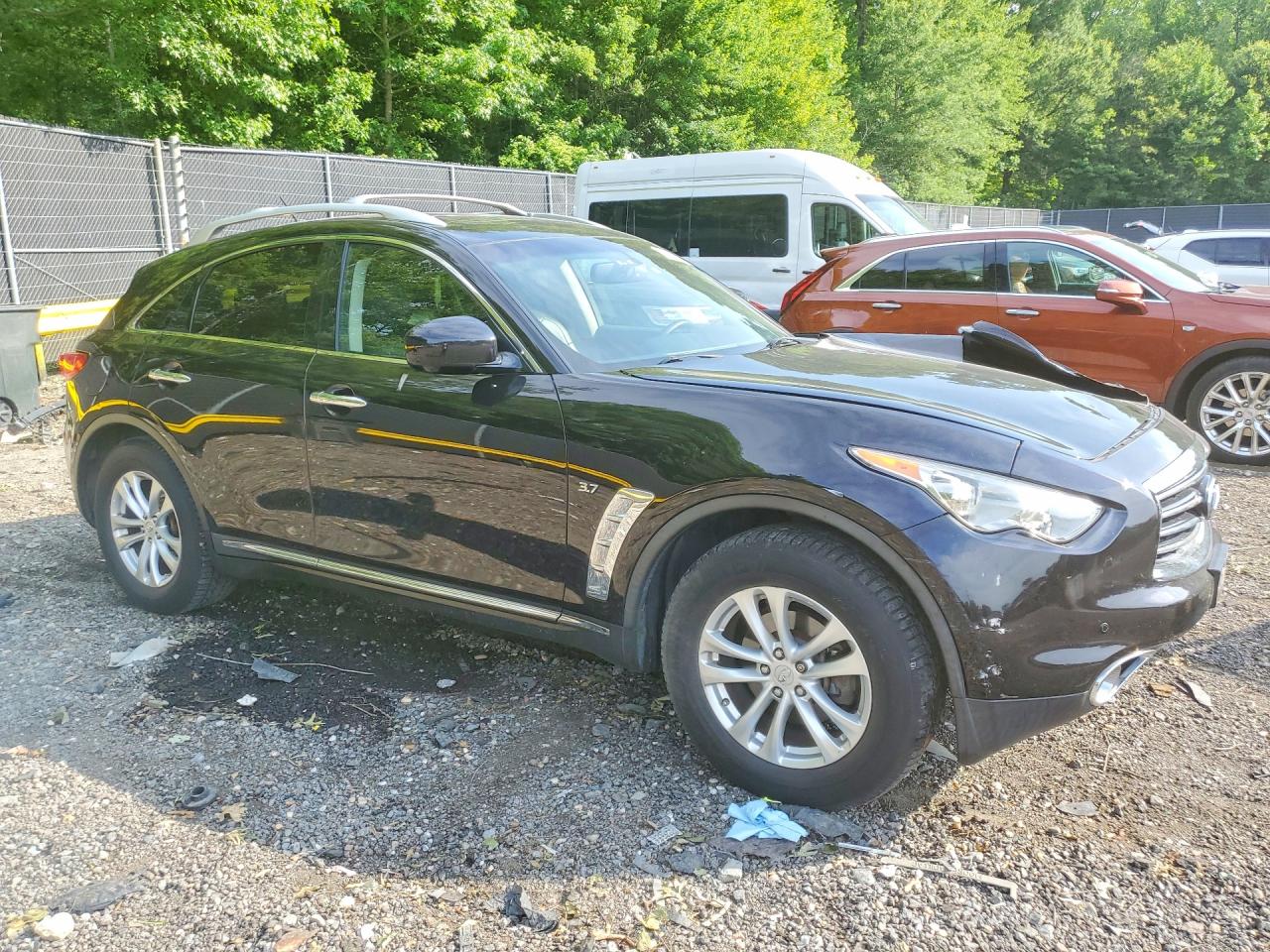 2015 Infiniti Qx70 Base Черный vin: JN8CS1MWXFM480226
