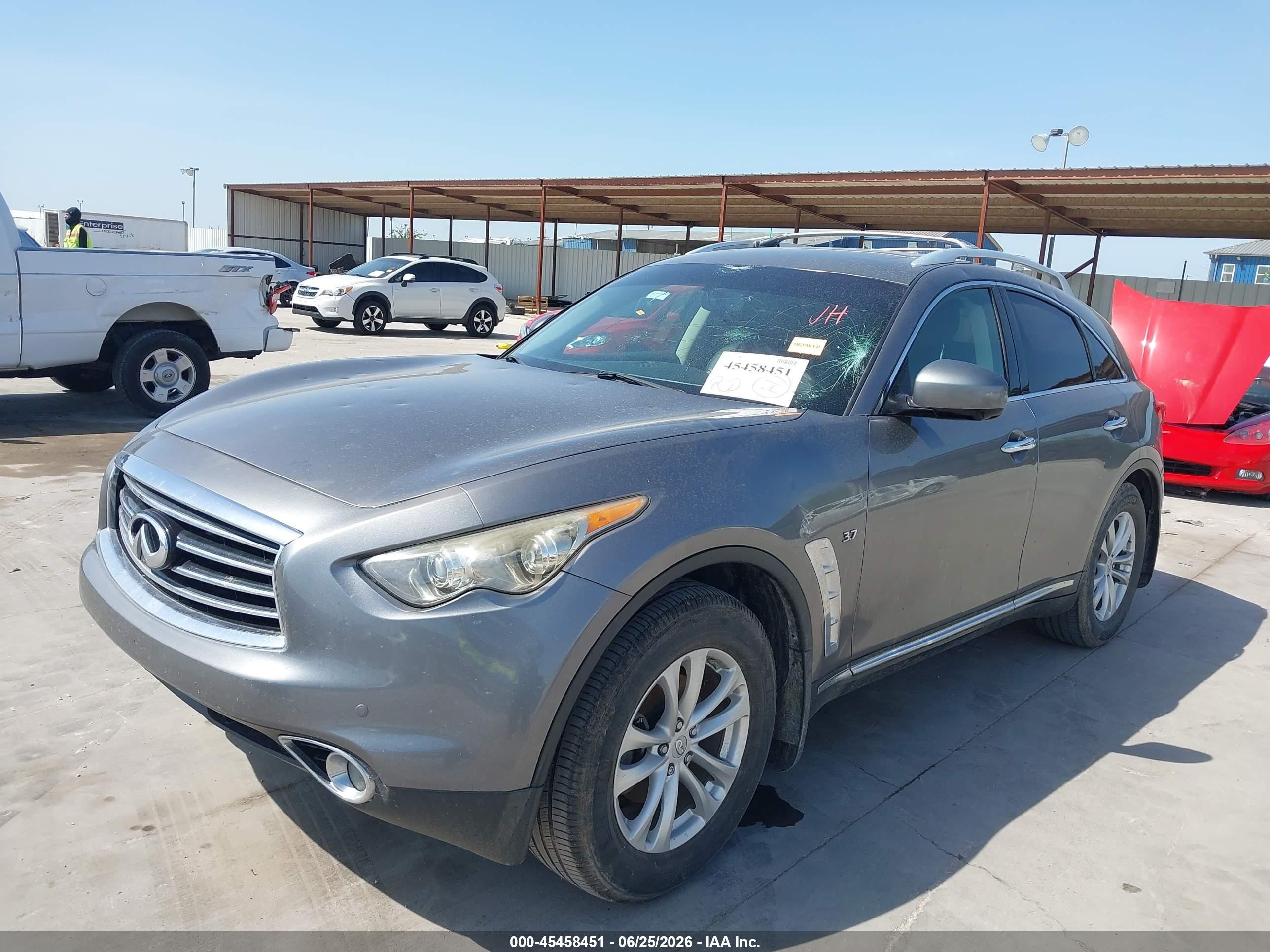 2015 Infiniti Qx70 Pewter vin: JN8CS1MWXFM481506