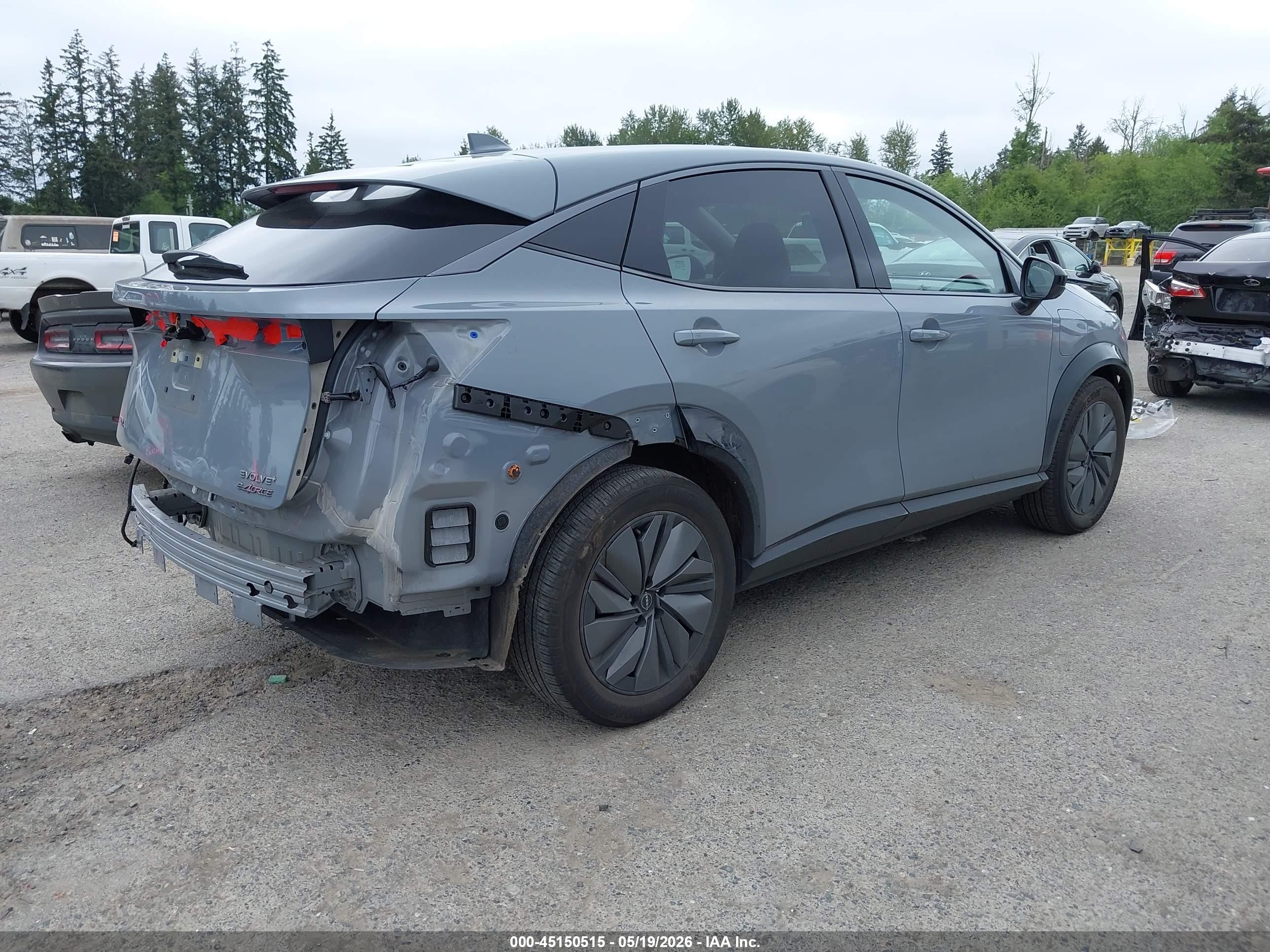 2025 Nissan Ariya Evolve+ Gray vin: JN8DF0BF9SM763071