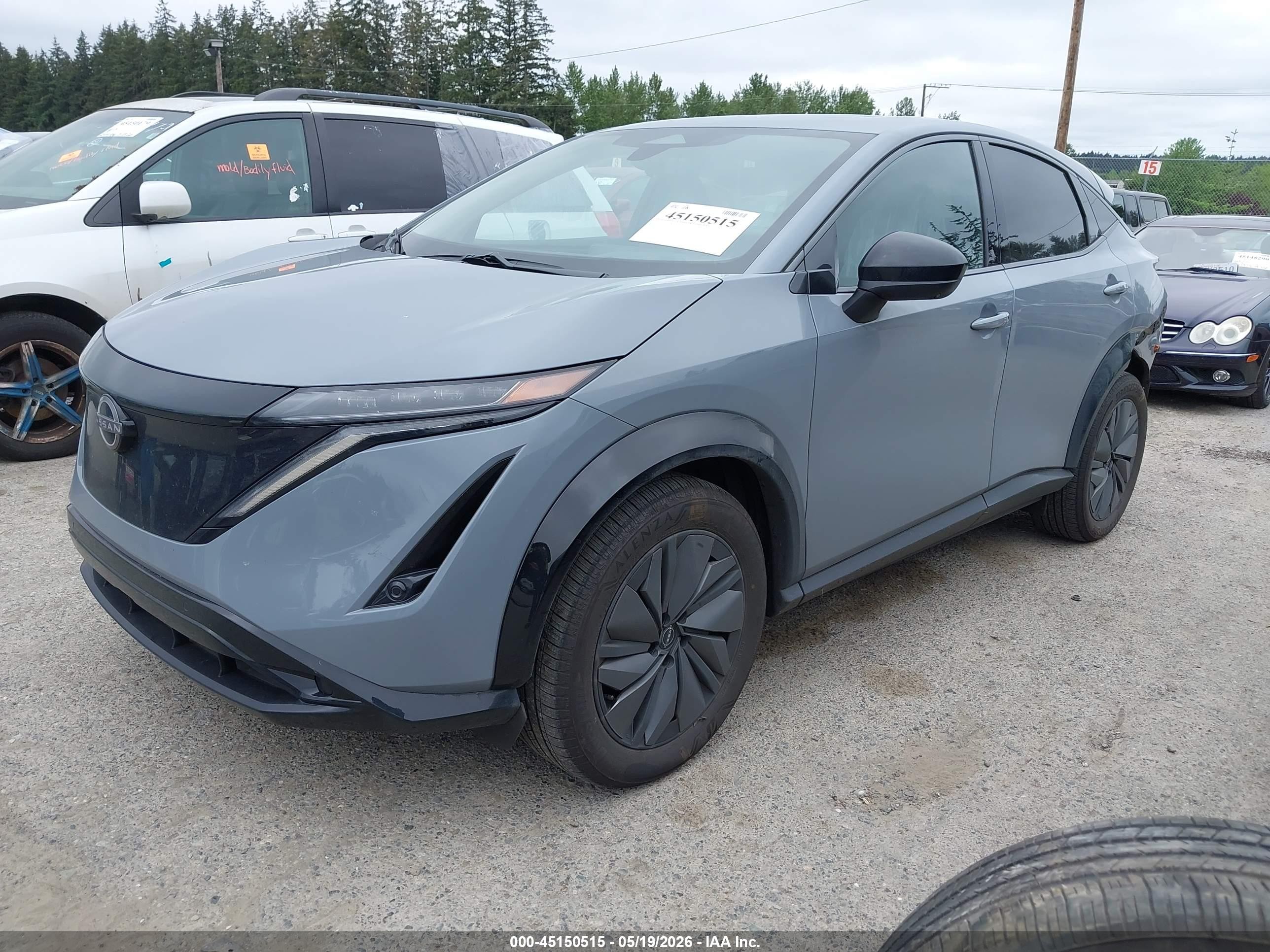 2025 Nissan Ariya Evolve+ Gray vin: JN8DF0BF9SM763071