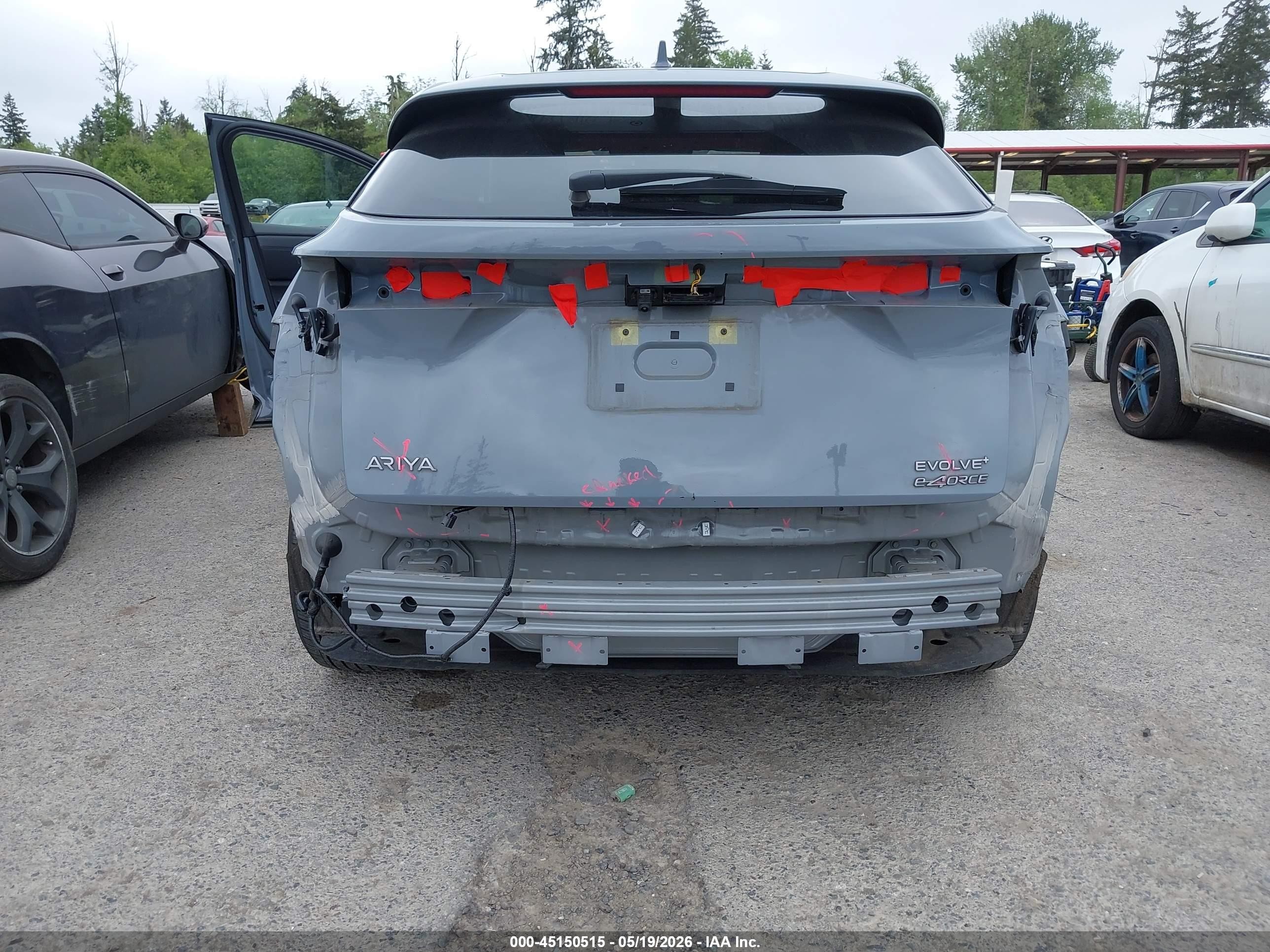 2025 Nissan Ariya Evolve+ Gray vin: JN8DF0BF9SM763071