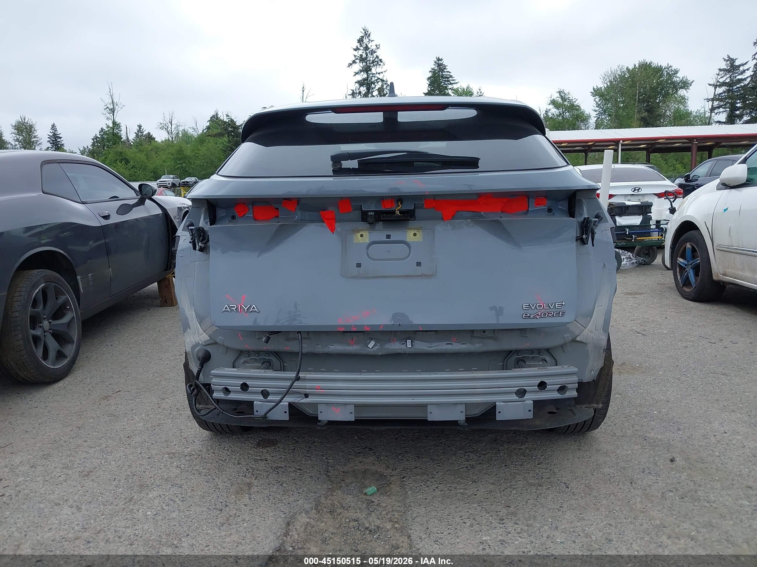 2025 Nissan Ariya Evolve+ Gray vin: JN8DF0BF9SM763071