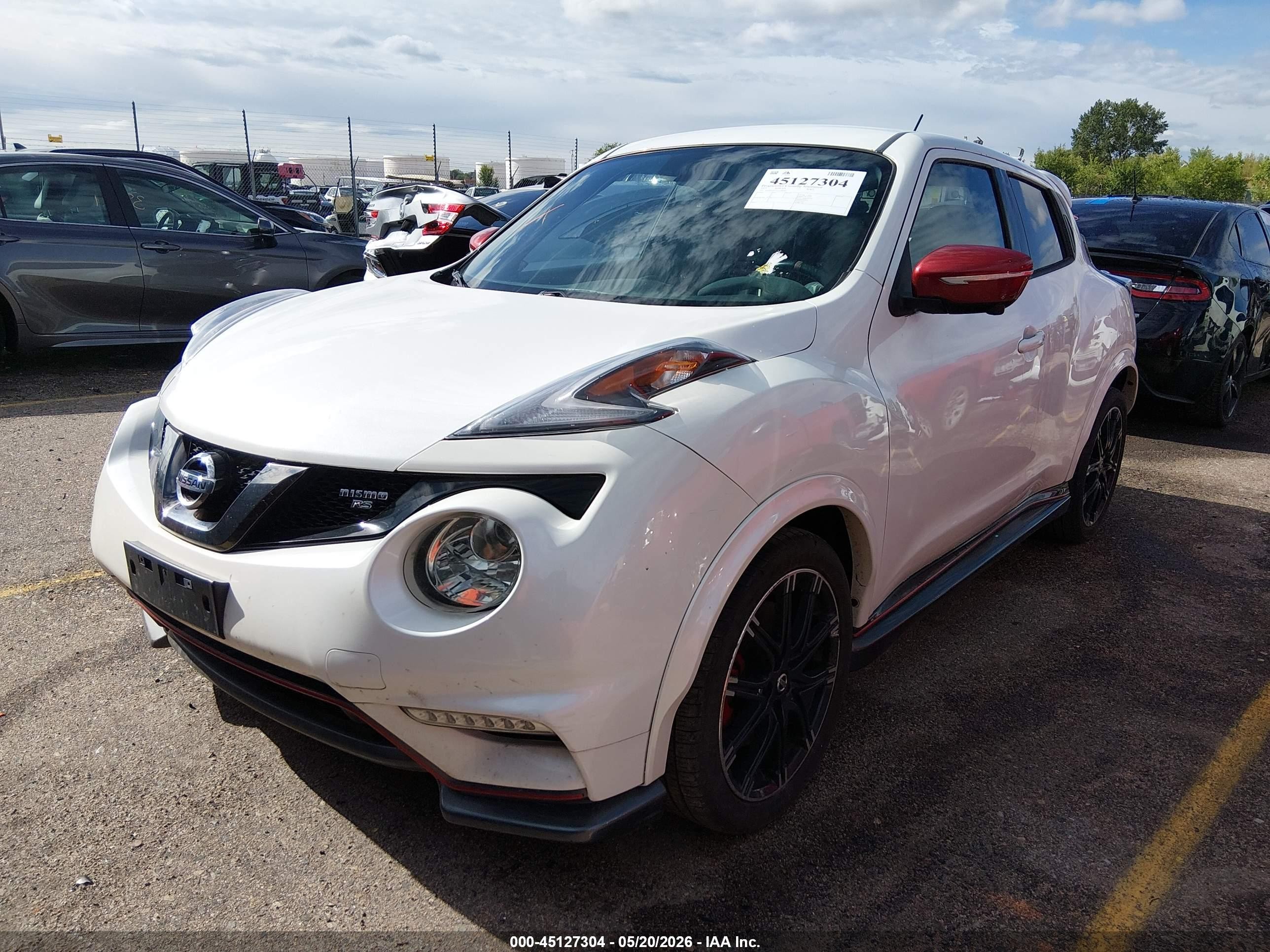 2015 Nissan Juke Nismo Rs White vin: JN8DF5MVXFT250392