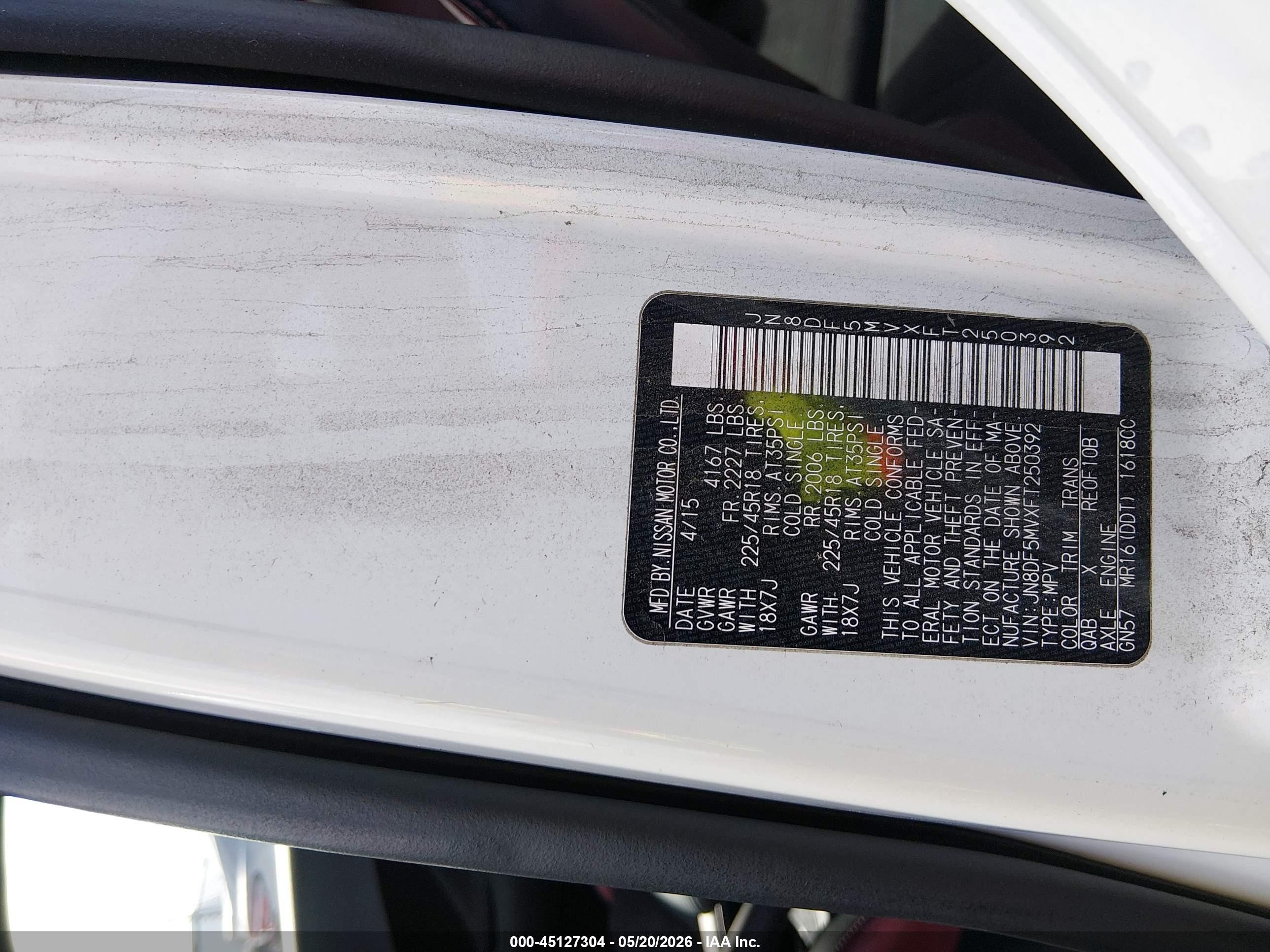 2015 Nissan Juke Nismo Rs White vin: JN8DF5MVXFT250392