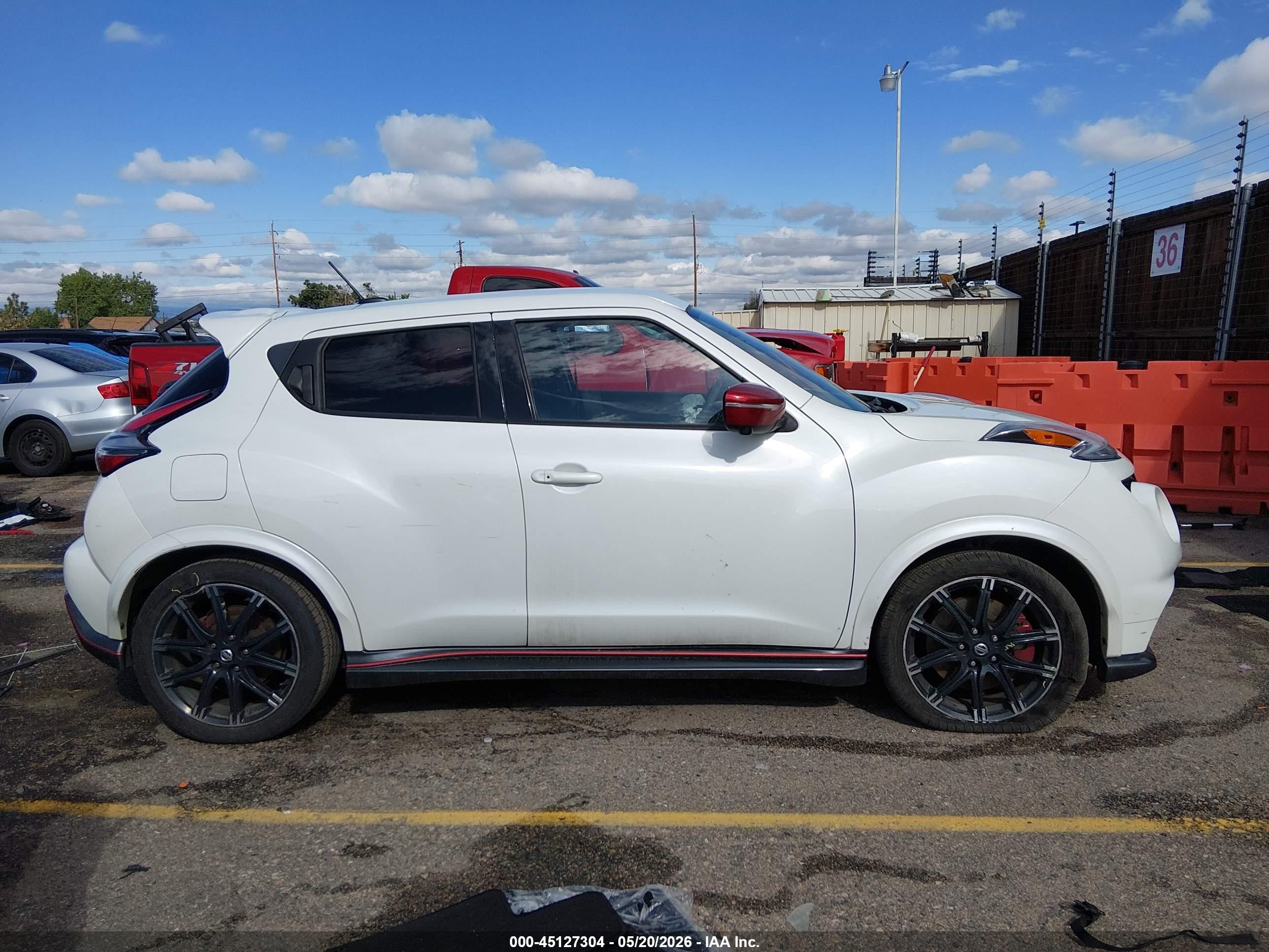 2015 Nissan Juke Nismo Rs White vin: JN8DF5MVXFT250392
