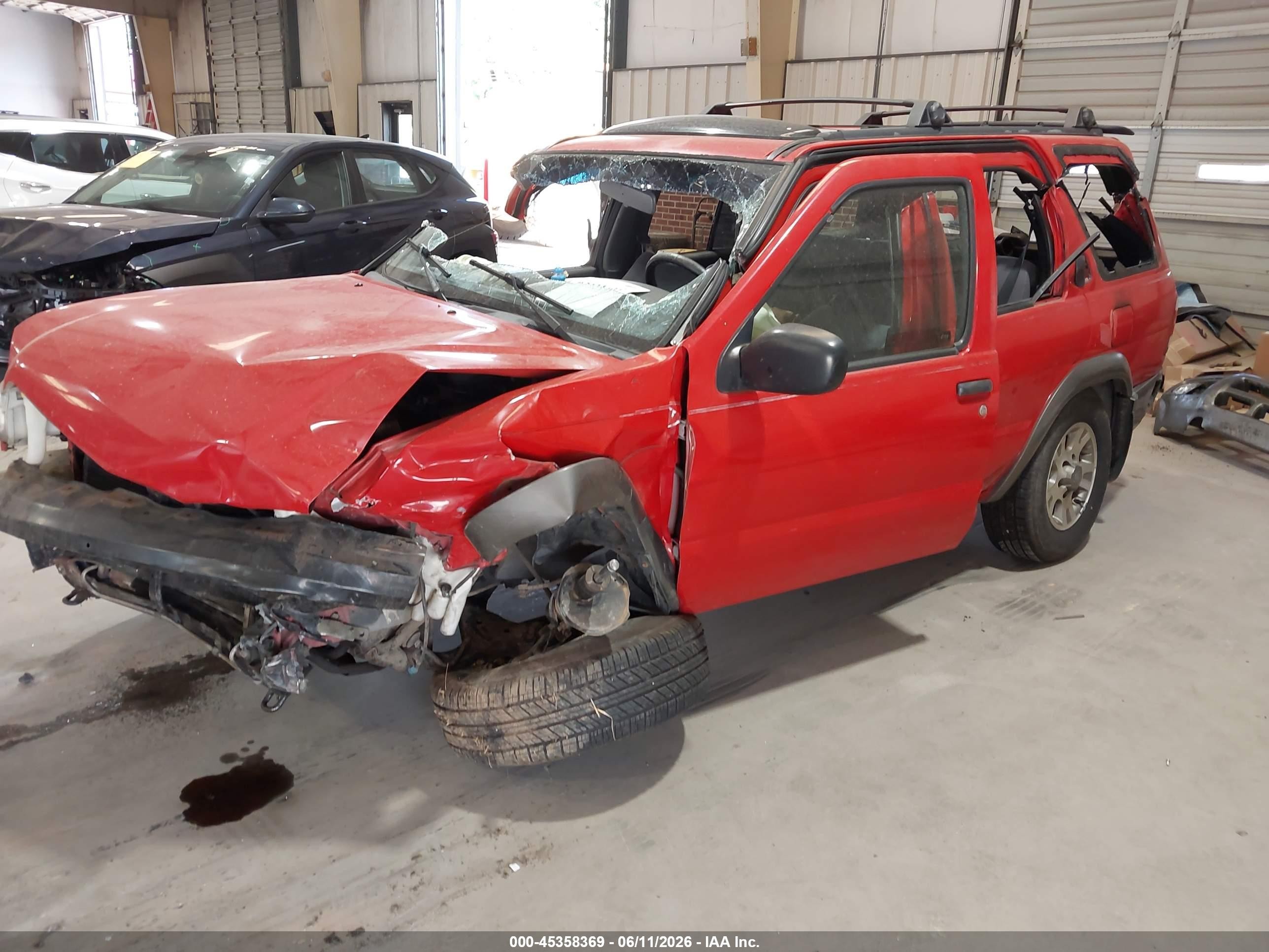 2001 Nissan Pathfinder Se Red vin: JN8DR07X11W510564