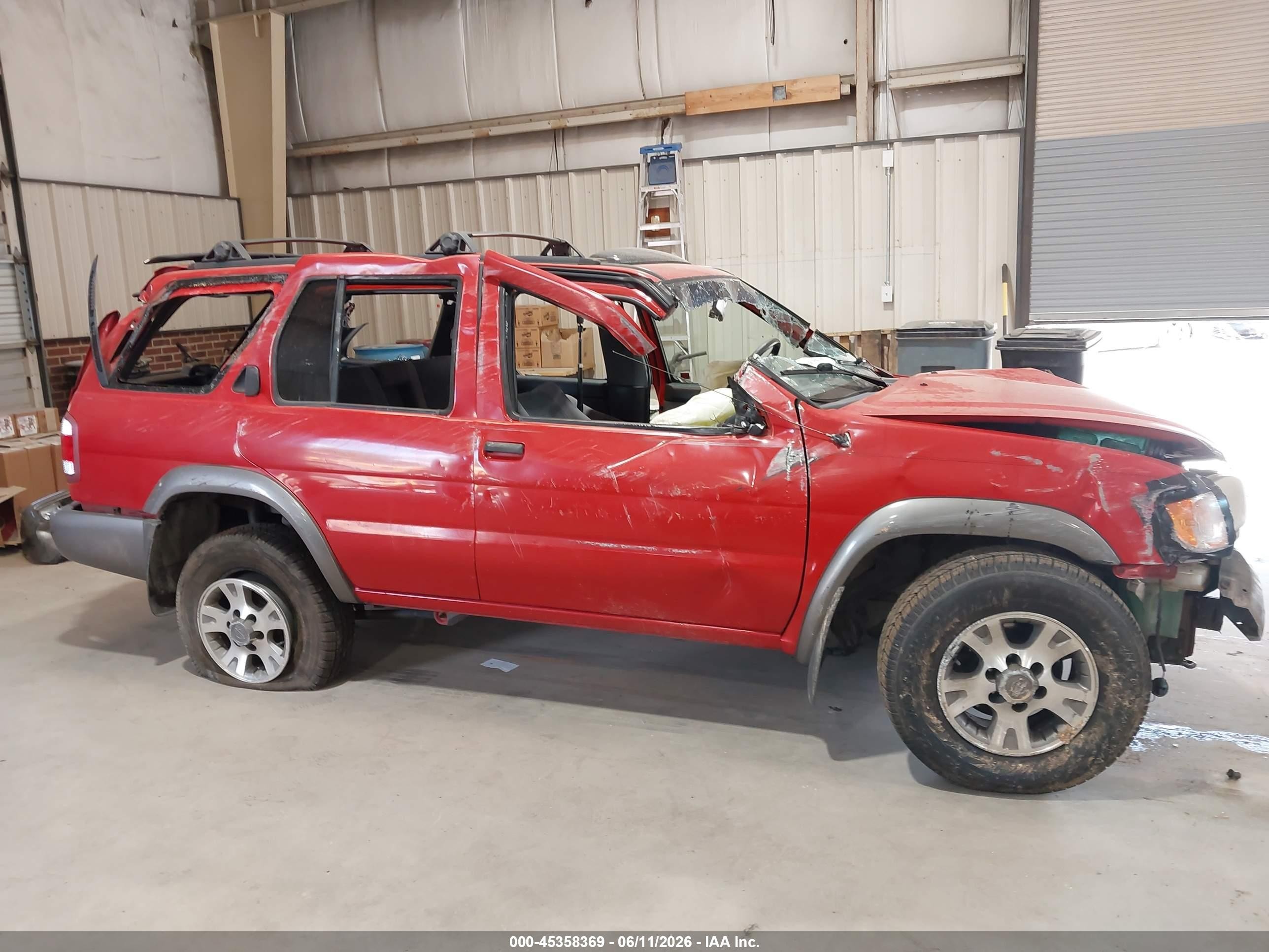 2001 Nissan Pathfinder Se Red vin: JN8DR07X11W510564