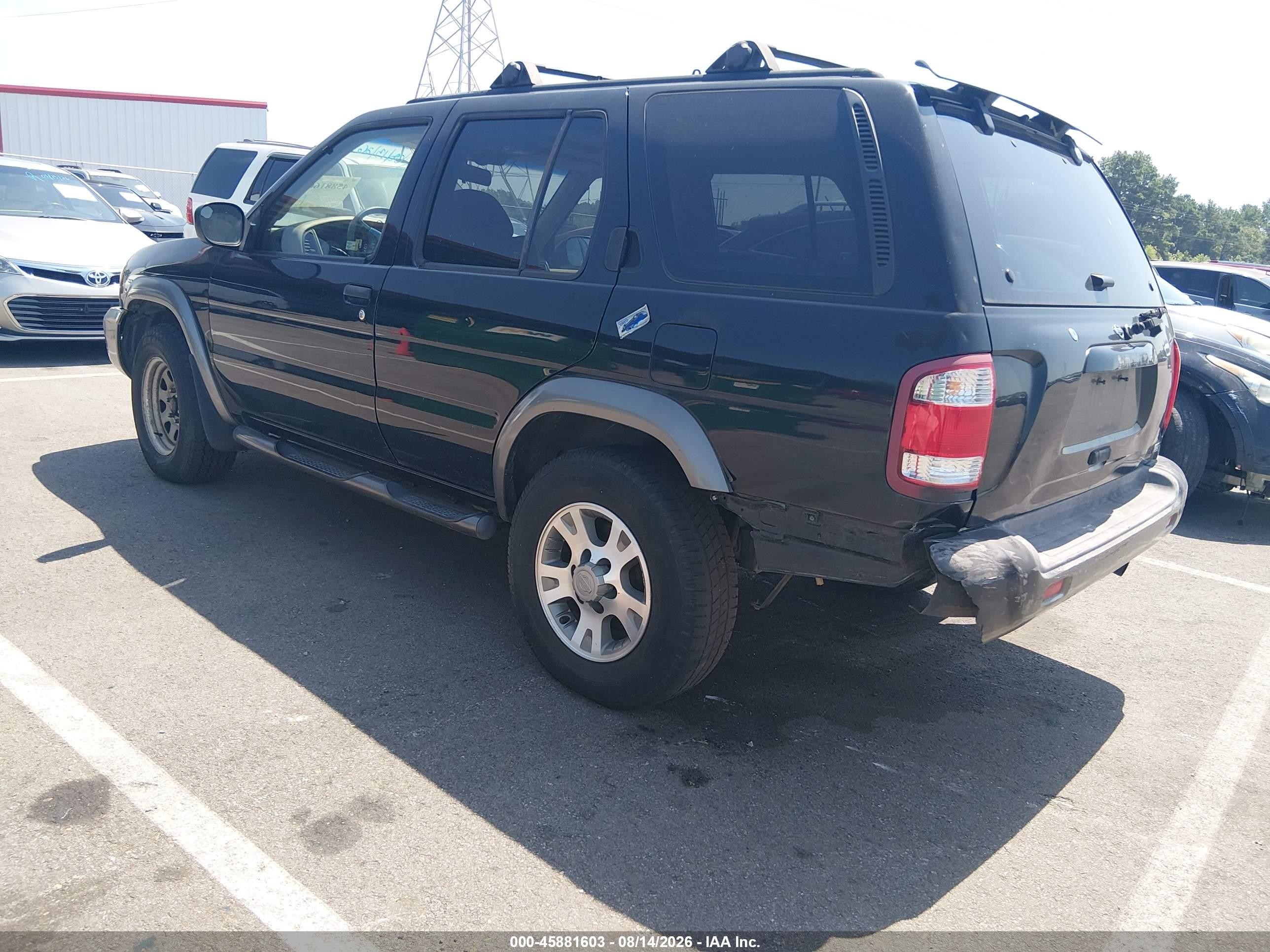 2001 Nissan Pathfinder Se Black vin: JN8DR07X41W502846