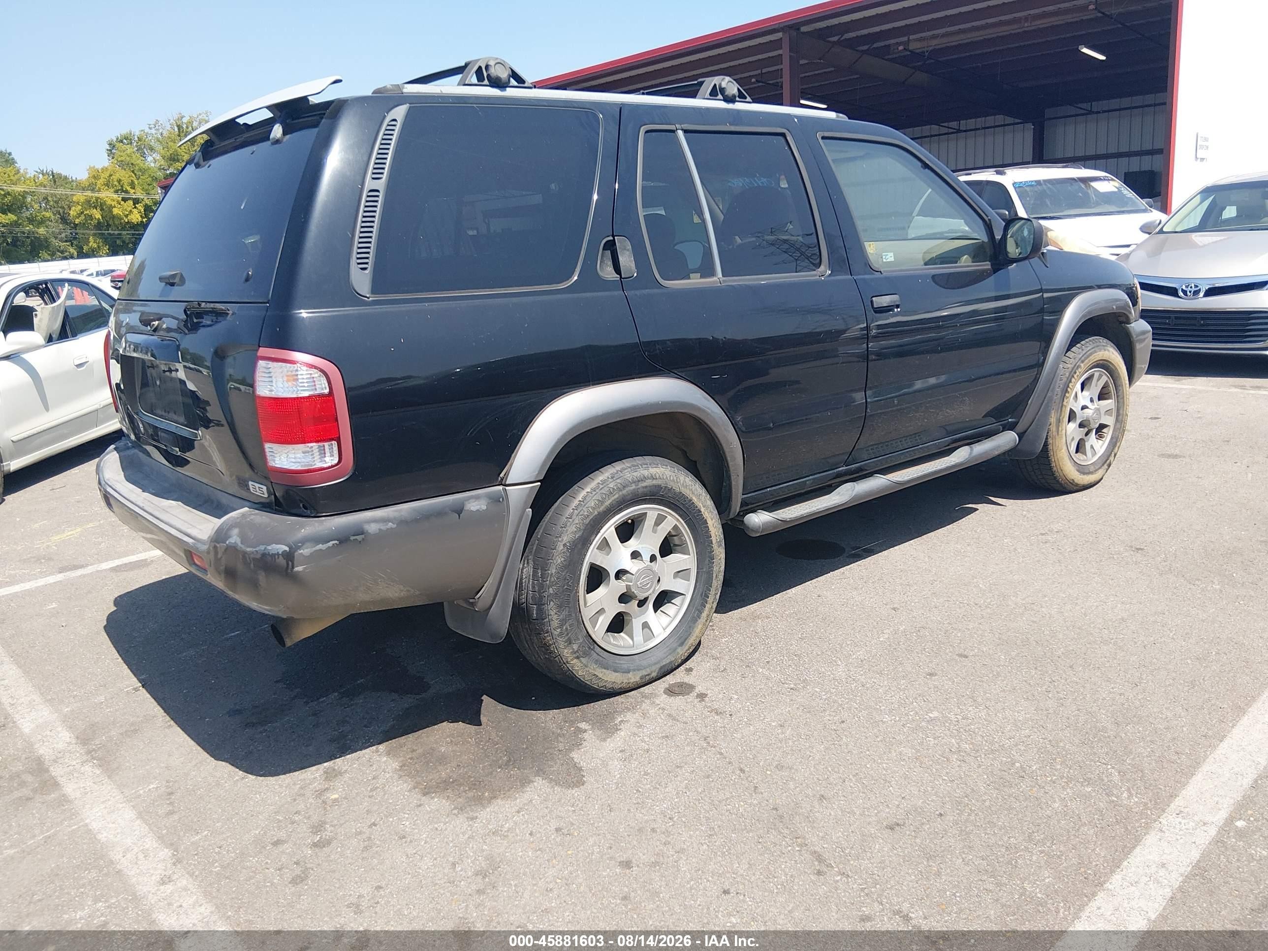 2001 Nissan Pathfinder Se Black vin: JN8DR07X41W502846