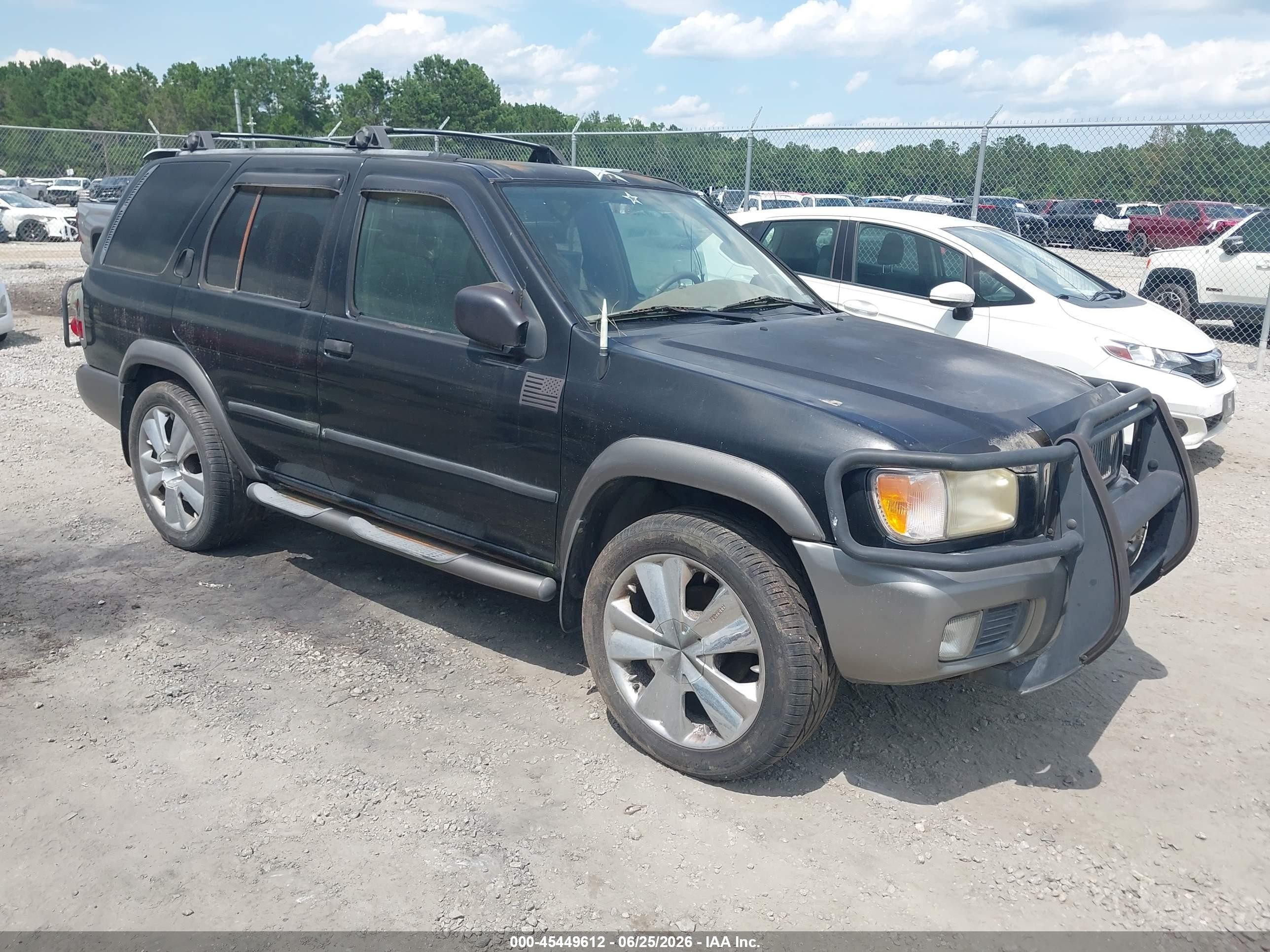 2001 Nissan Pathfinder Se Black vin: JN8DR07X91W500526