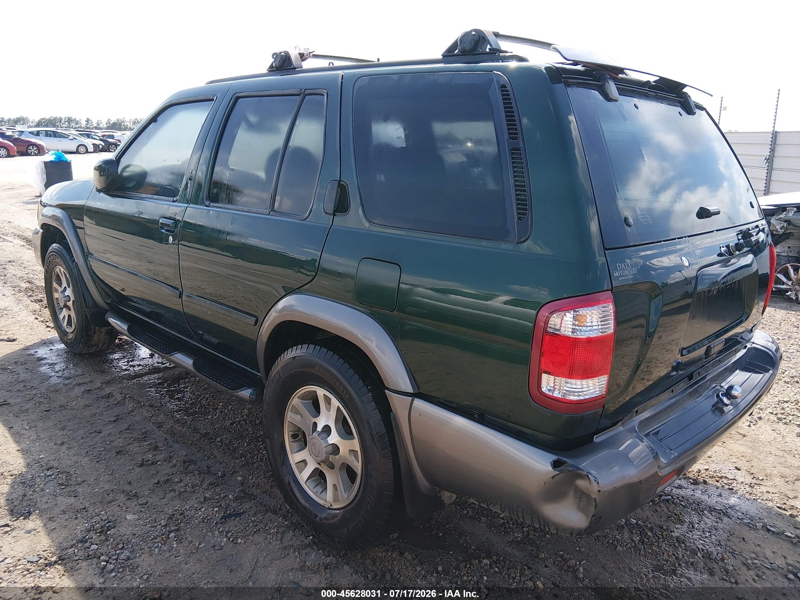 2001 Nissan Pathfinder Se Green vin: JN8DR07X91W501370