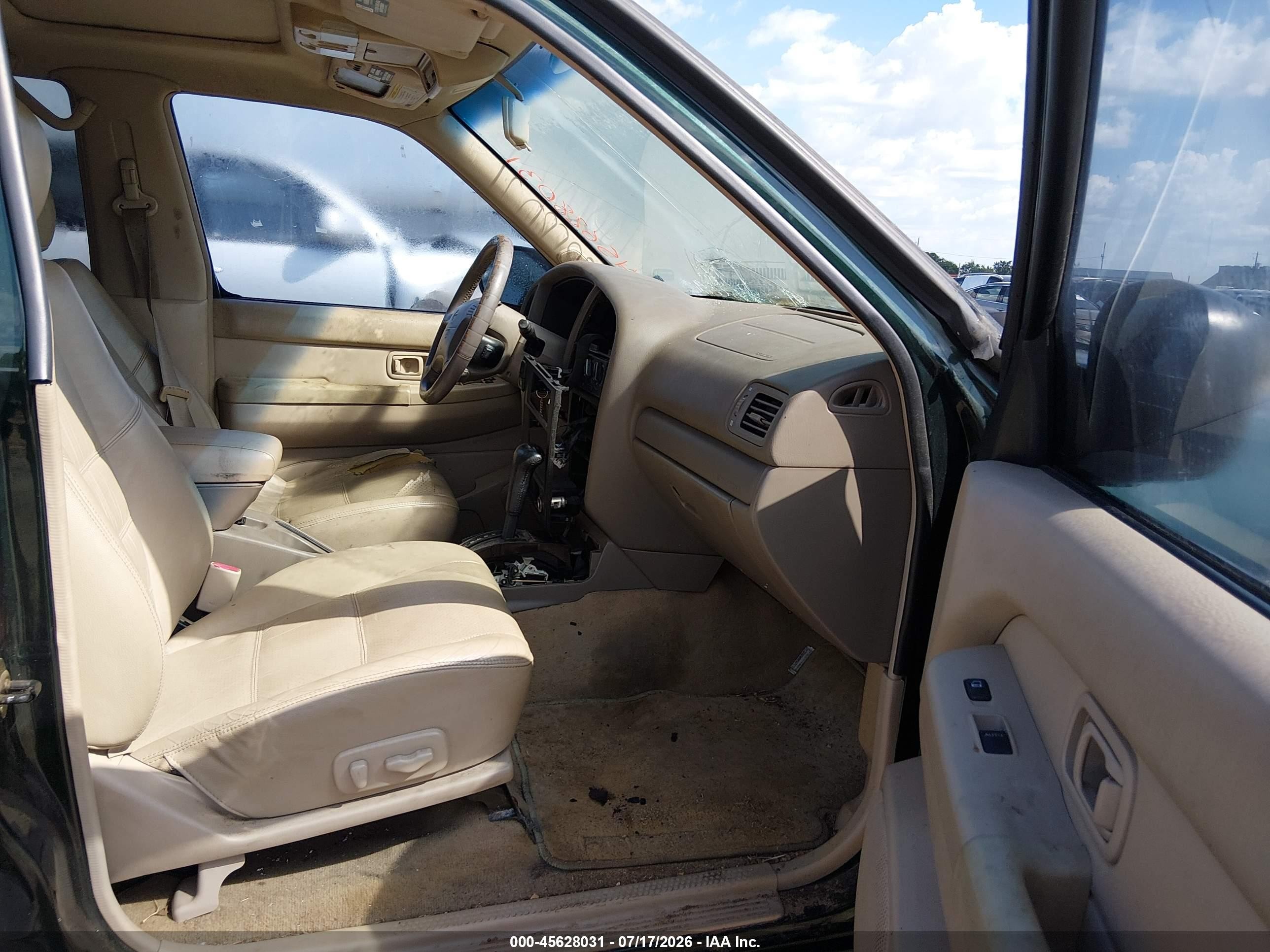 2001 Nissan Pathfinder Se Green vin: JN8DR07X91W501370