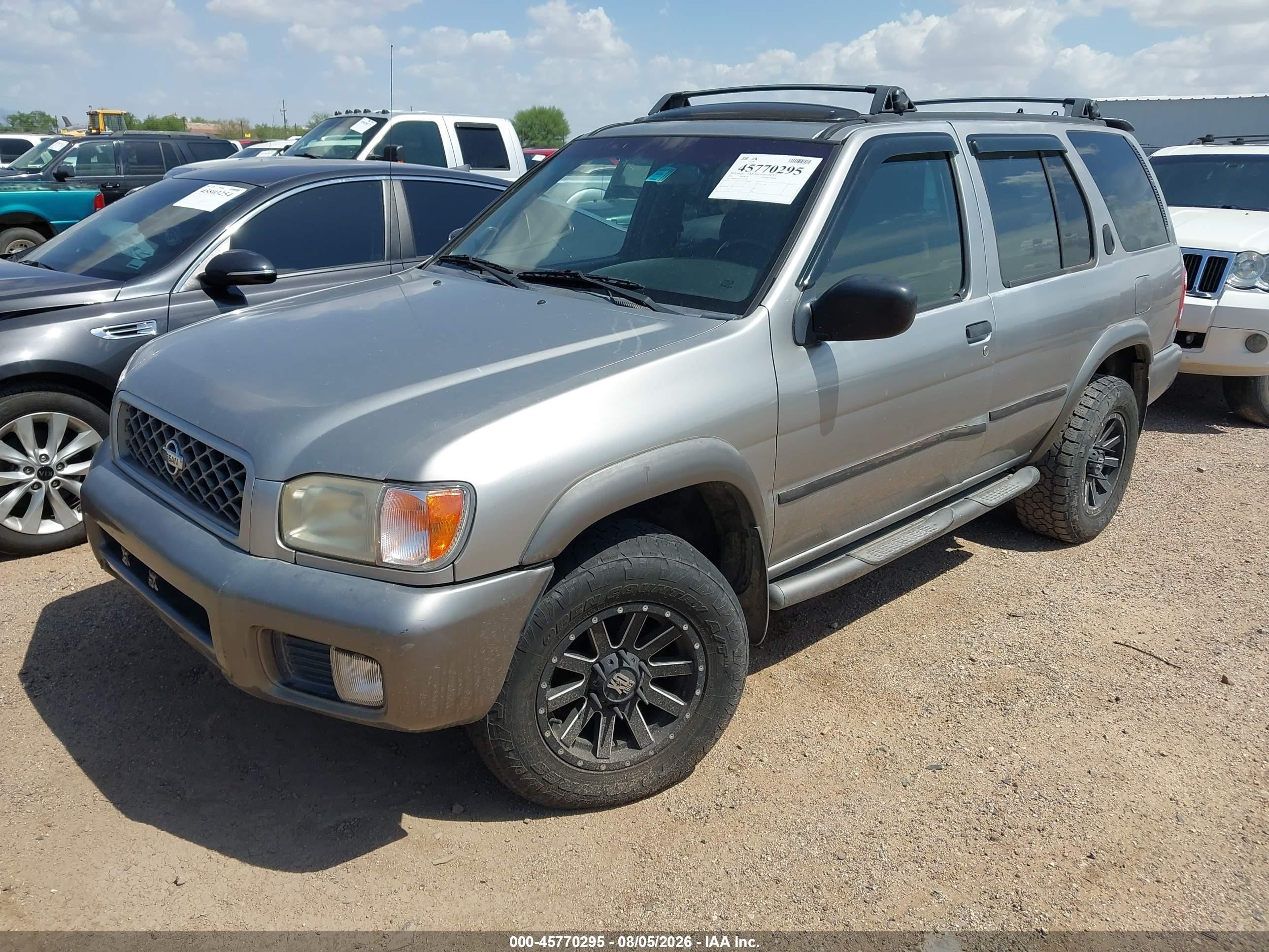 2001 Nissan Pathfinder Se Gray vin: JN8DR07Y11W507088