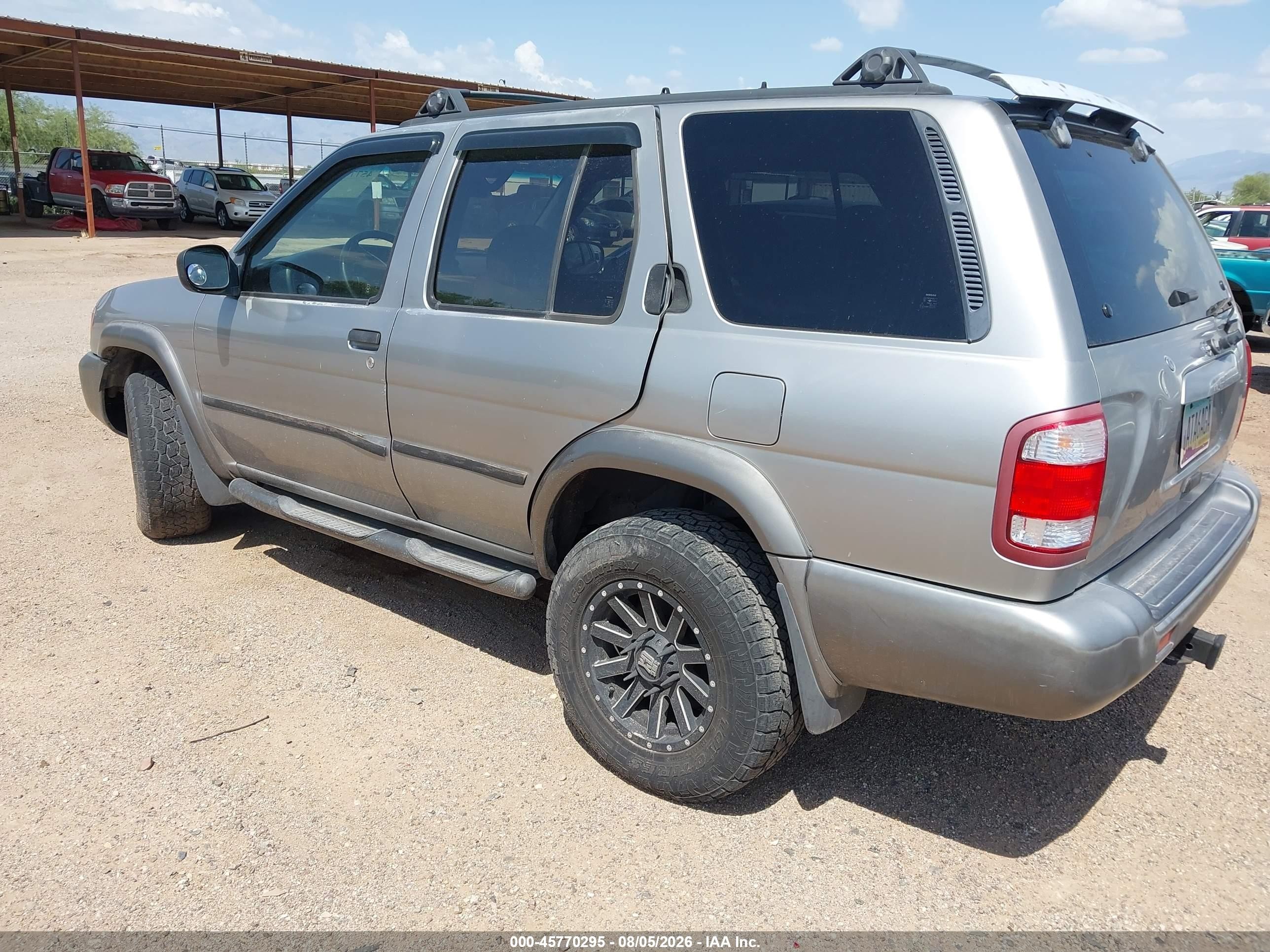 2001 Nissan Pathfinder Se Gray vin: JN8DR07Y11W507088