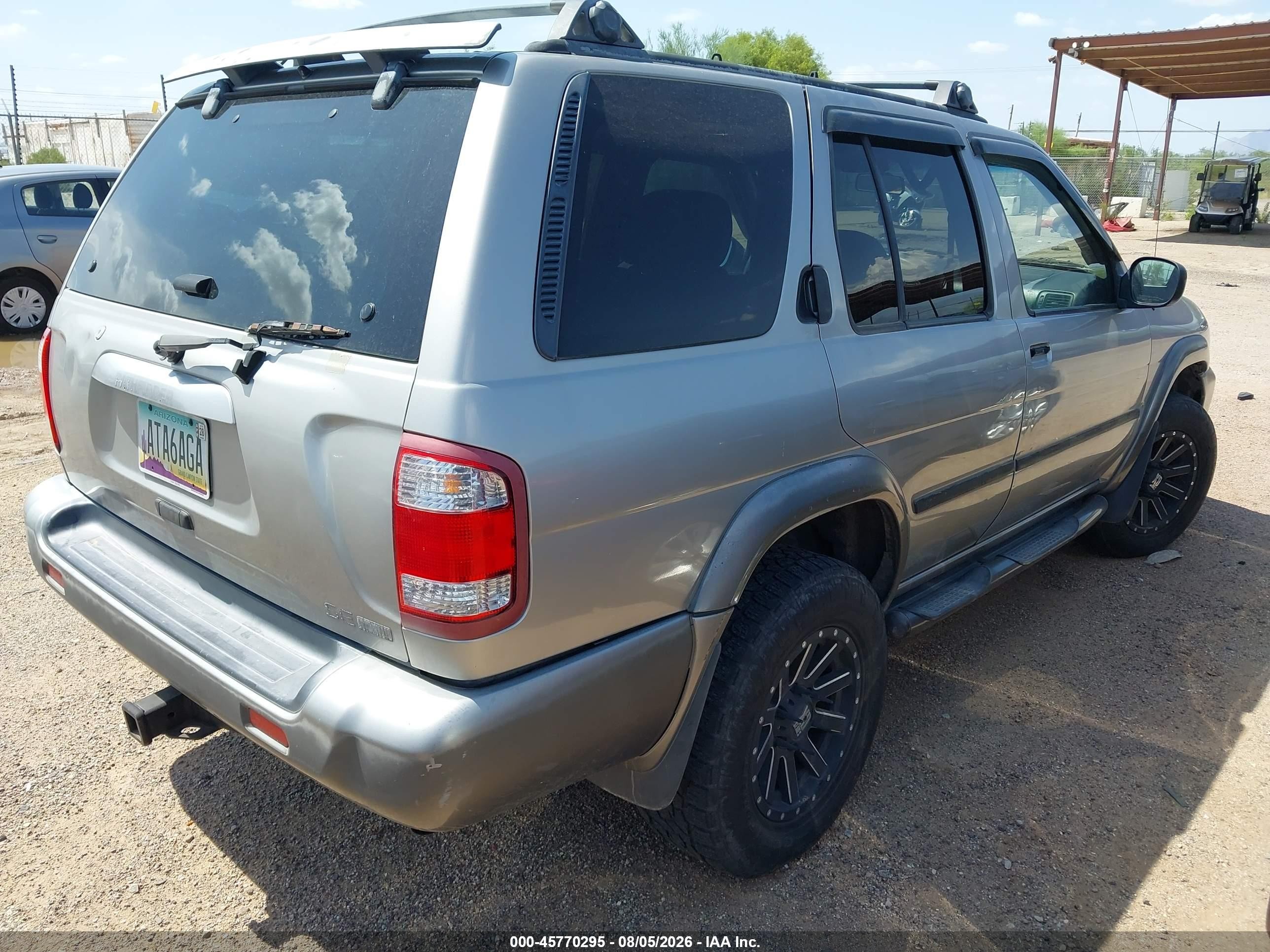 2001 Nissan Pathfinder Se Gray vin: JN8DR07Y11W507088