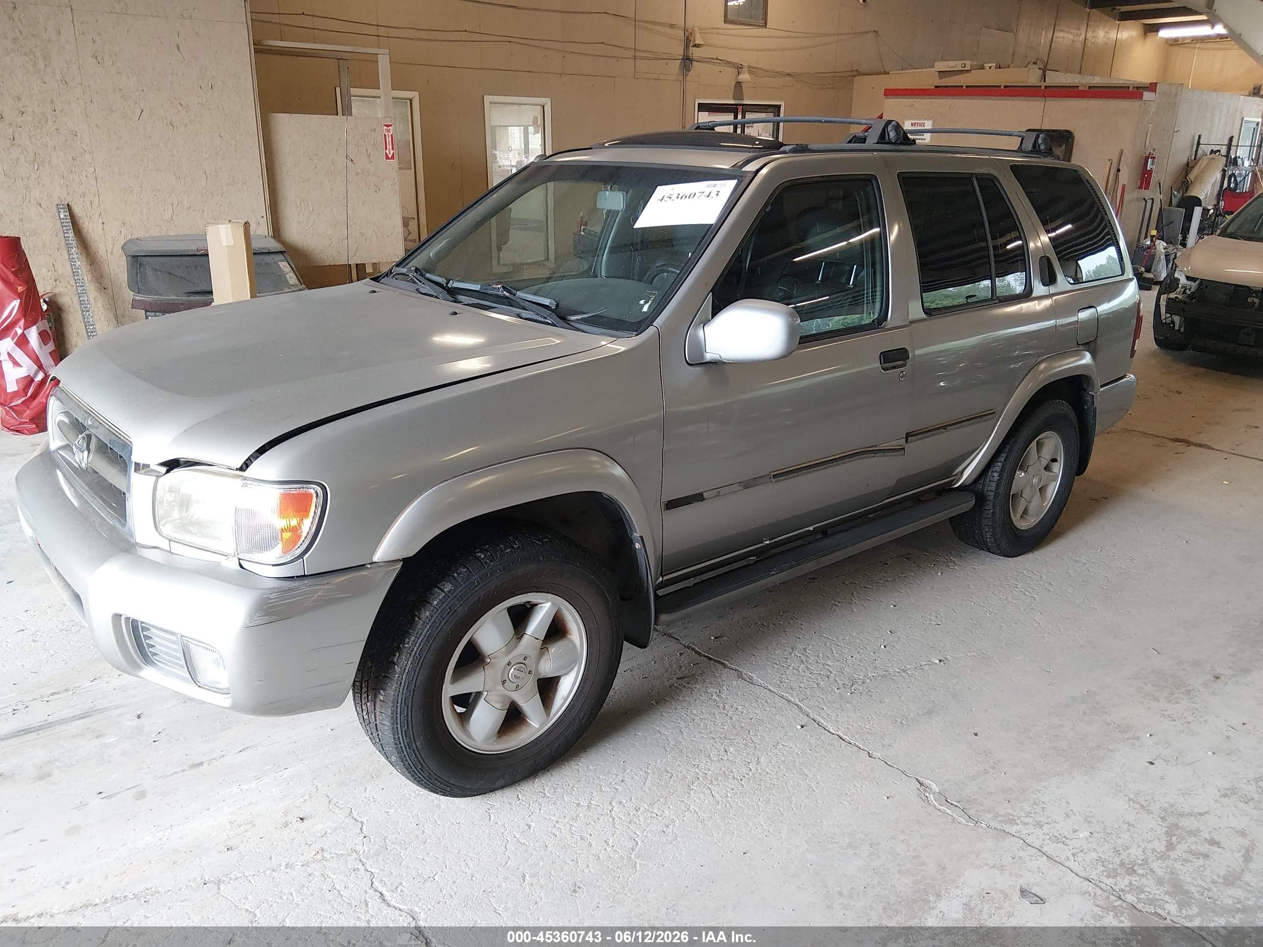 2001 Nissan Pathfinder Le Gray vin: JN8DR07Y11W527924