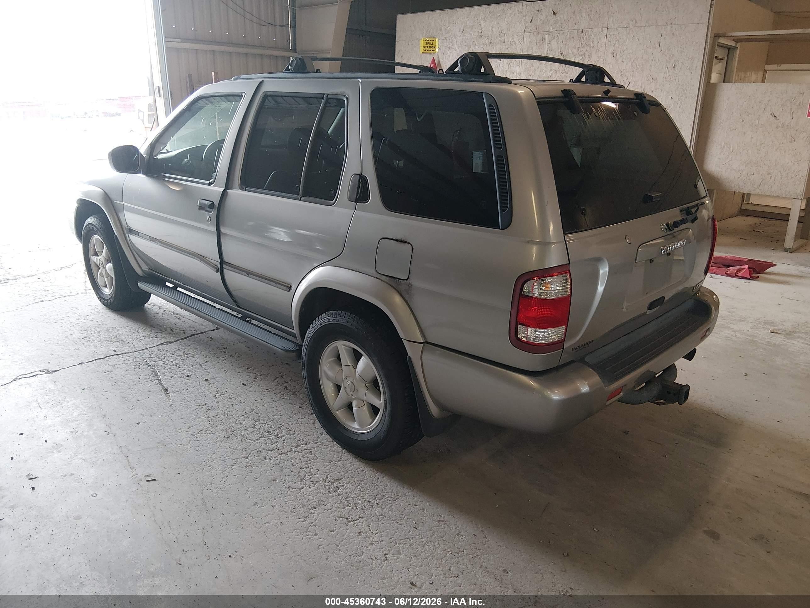 2001 Nissan Pathfinder Le Gray vin: JN8DR07Y11W527924
