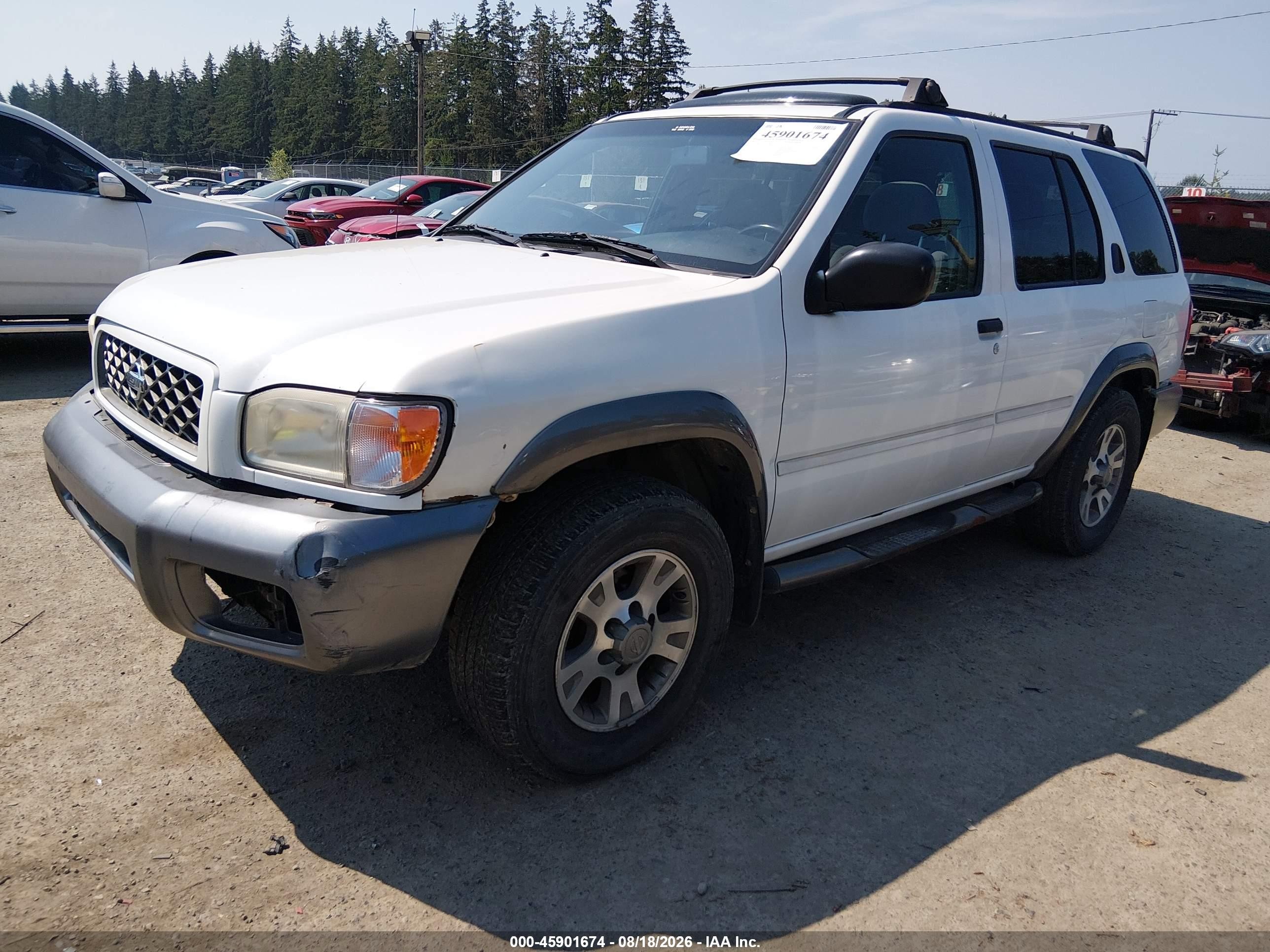2001 Nissan Pathfinder Se White vin: JN8DR07Y71W513980
