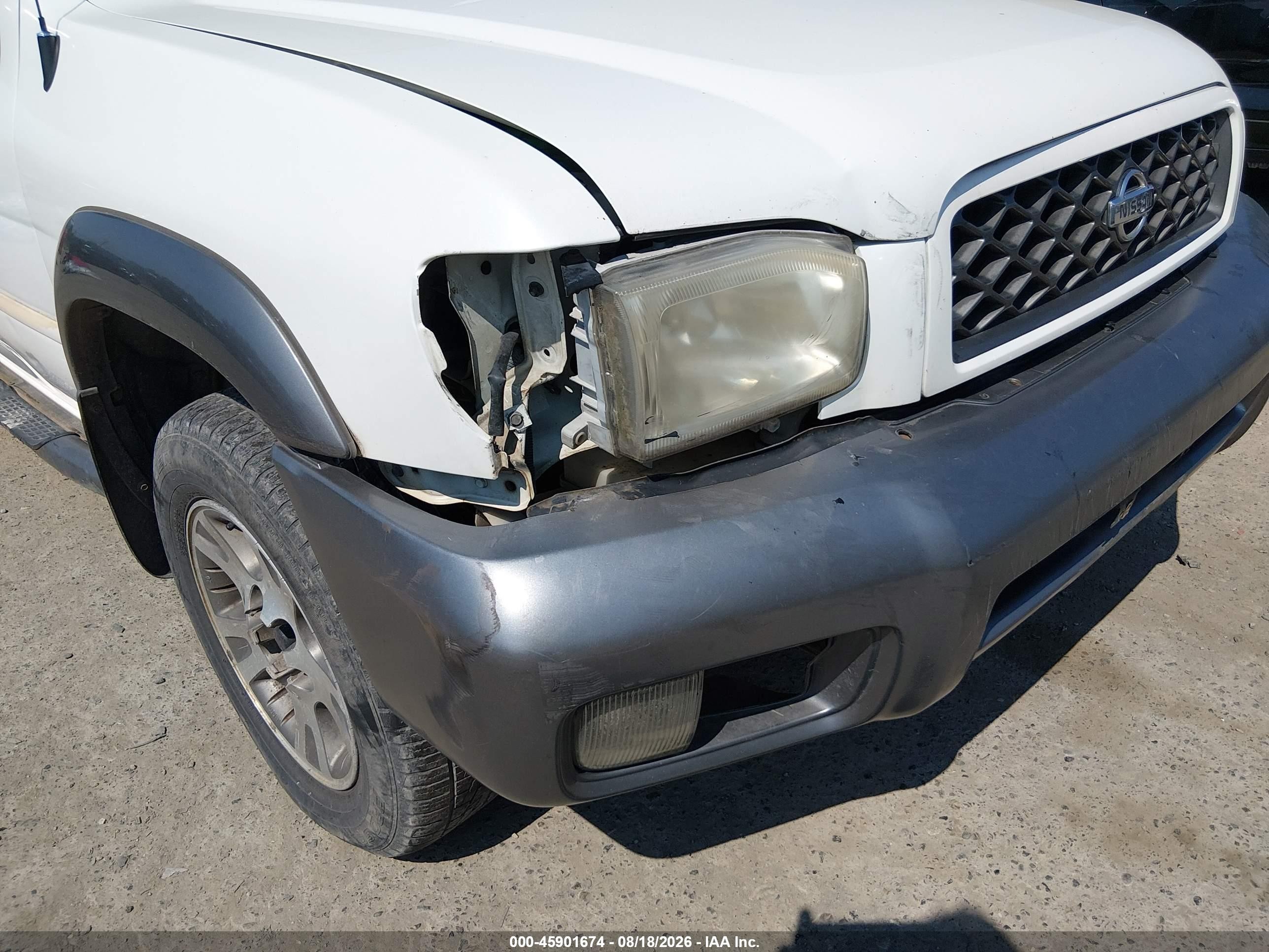 2001 Nissan Pathfinder Se White vin: JN8DR07Y71W513980