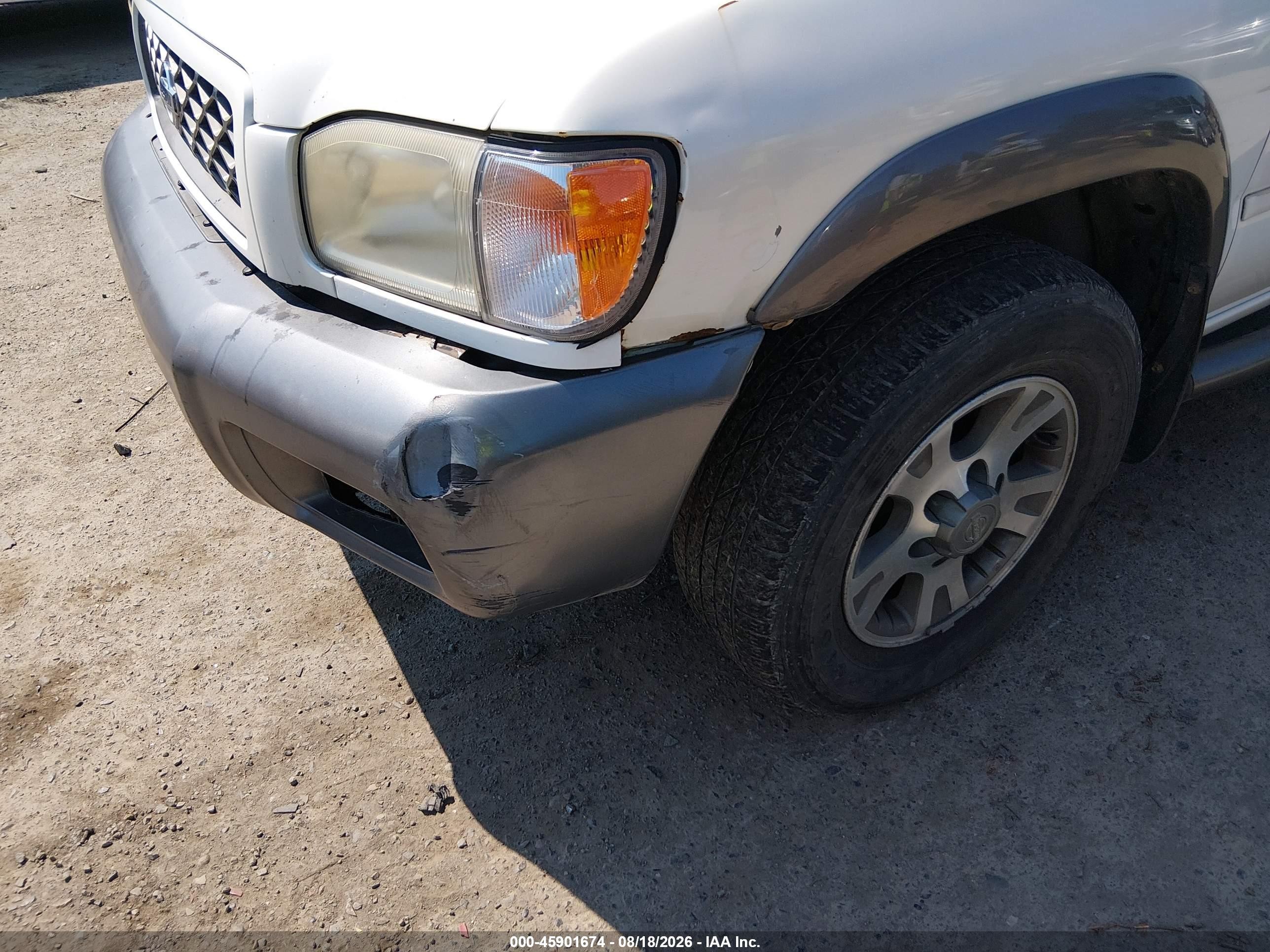 2001 Nissan Pathfinder Se White vin: JN8DR07Y71W513980