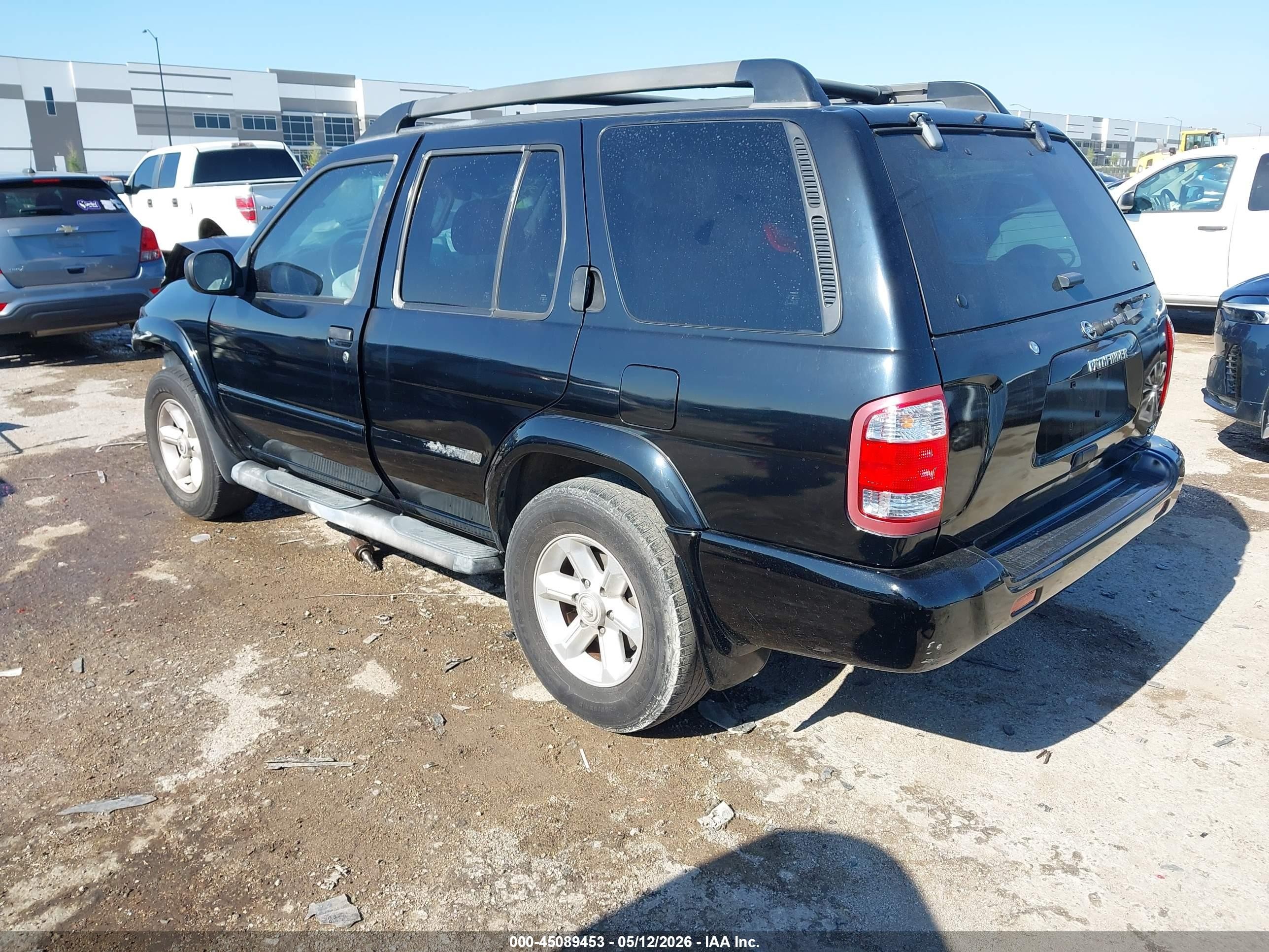 2003 Nissan Pathfinder Se Black vin: JN8DR09X43W709303