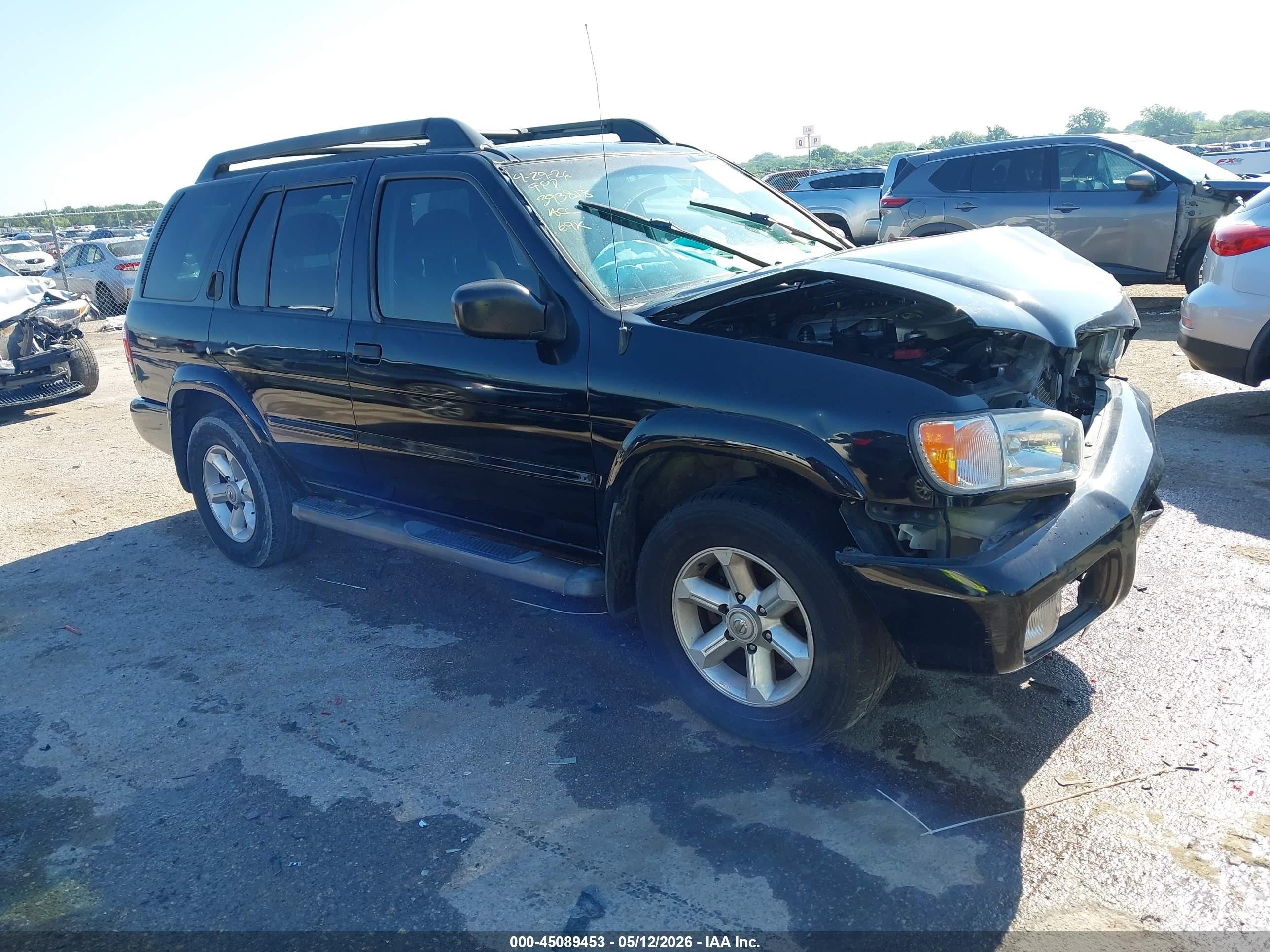 2003 Nissan Pathfinder Se Black vin: JN8DR09X43W709303