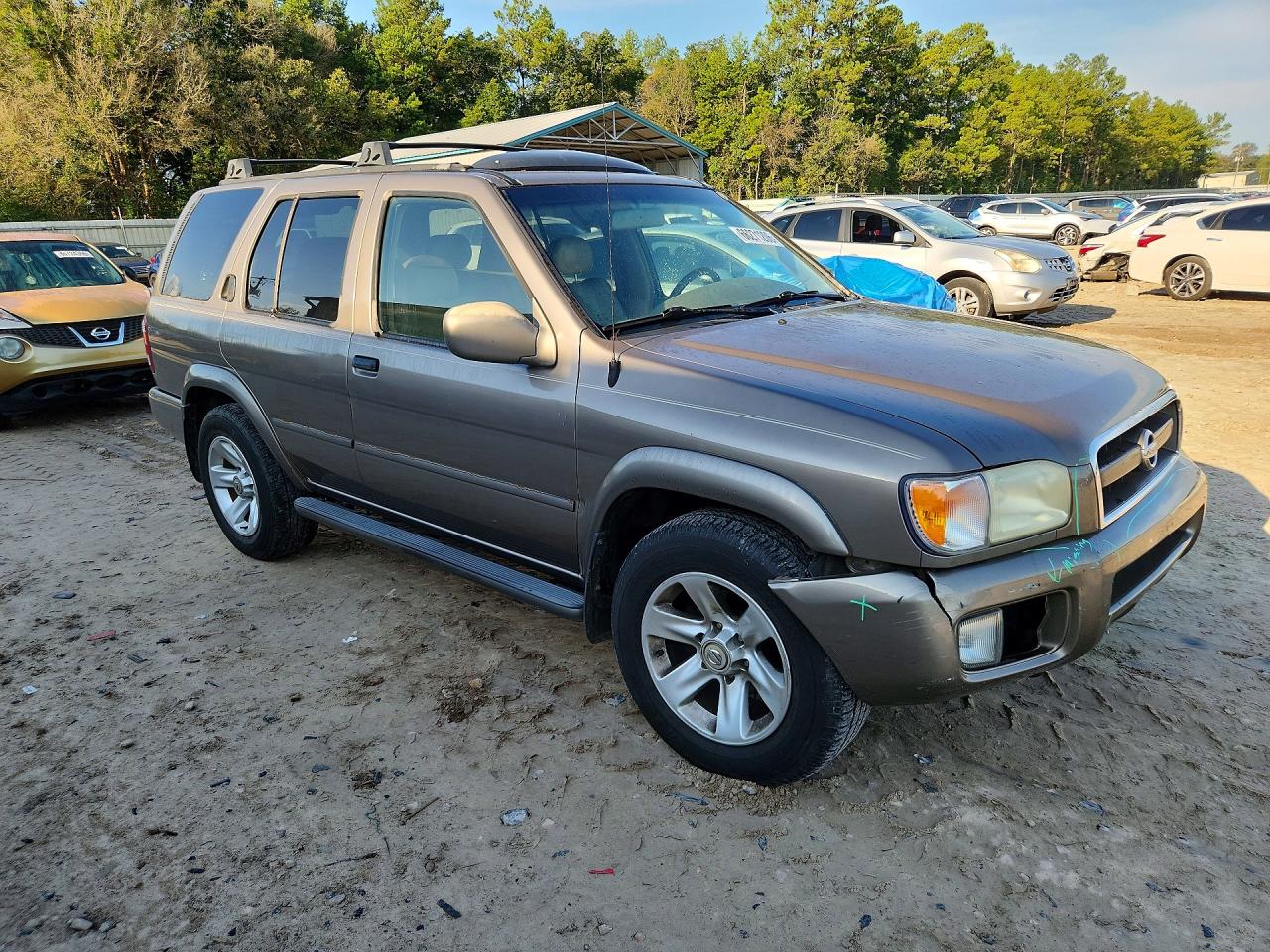 2002 Nissan Pathfinder Se Brown vin: JN8DR09X52W663138