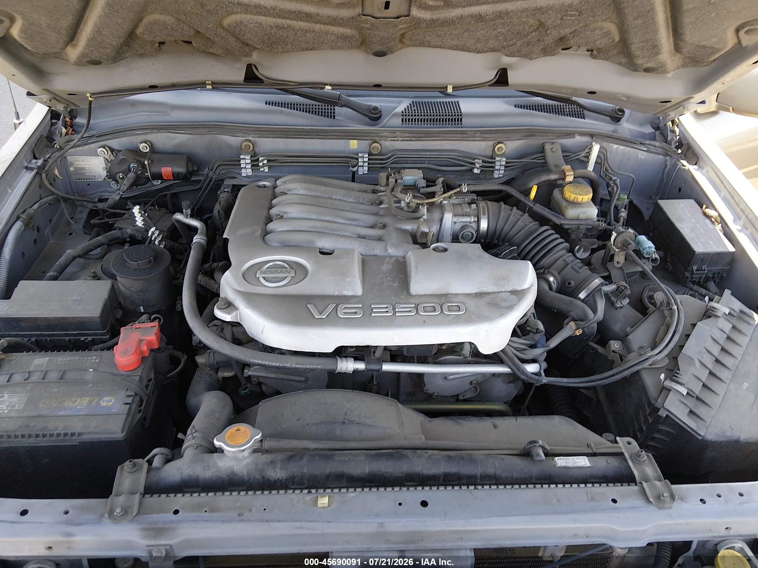 2004 Nissan Pathfinder Le Platinum Gray vin: JN8DR09X54W808908