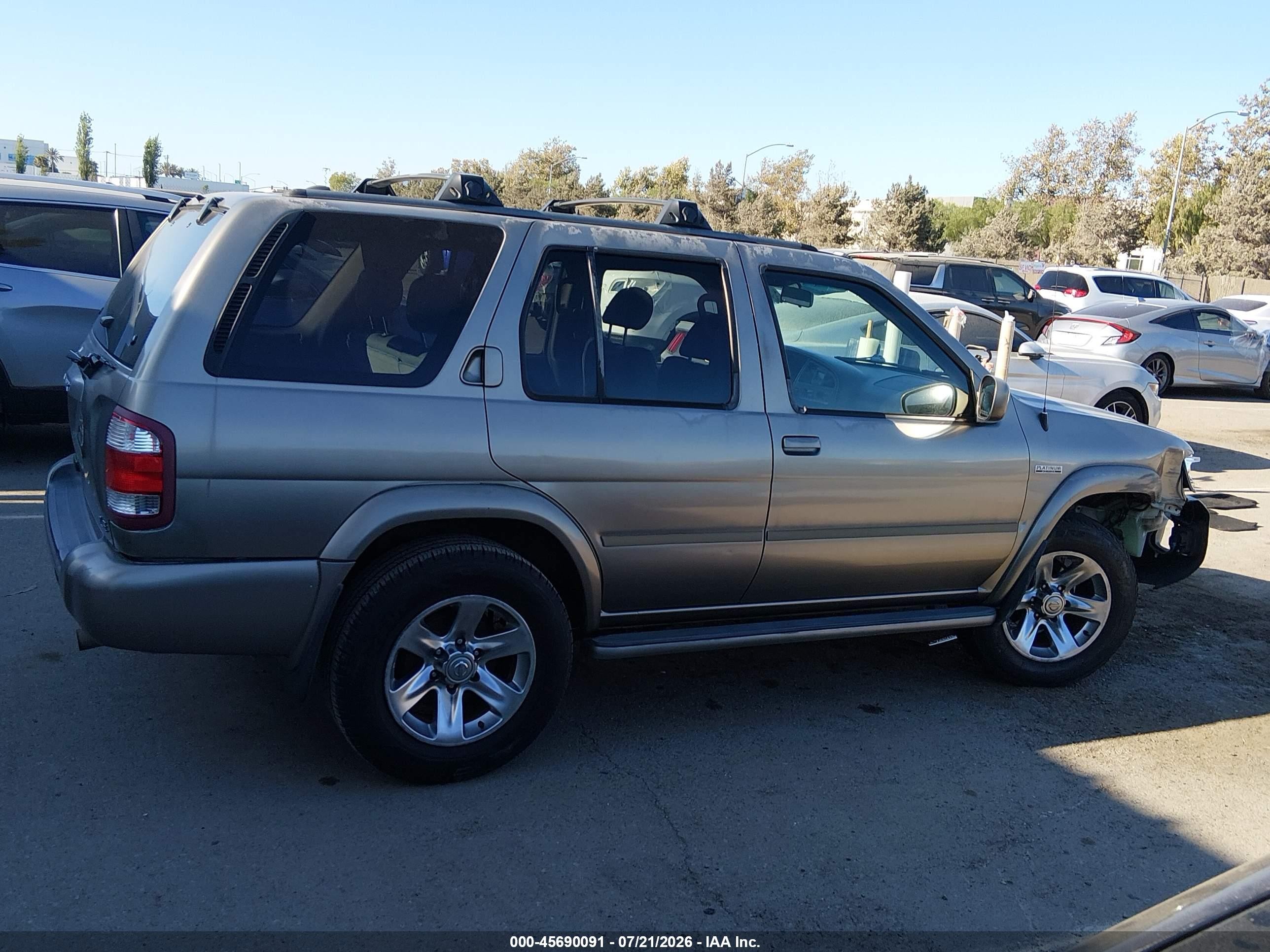 2004 Nissan Pathfinder Le Platinum Gray vin: JN8DR09X54W808908